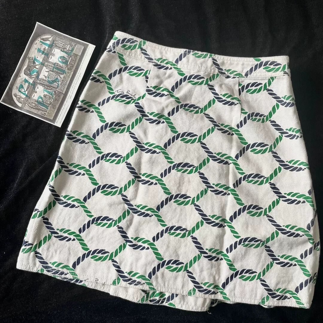 Tory Burch Tory Burch Vintage Rope Print Canvas Skirt Size 36" / US 14 / IT 50 - 2 Thumbnail