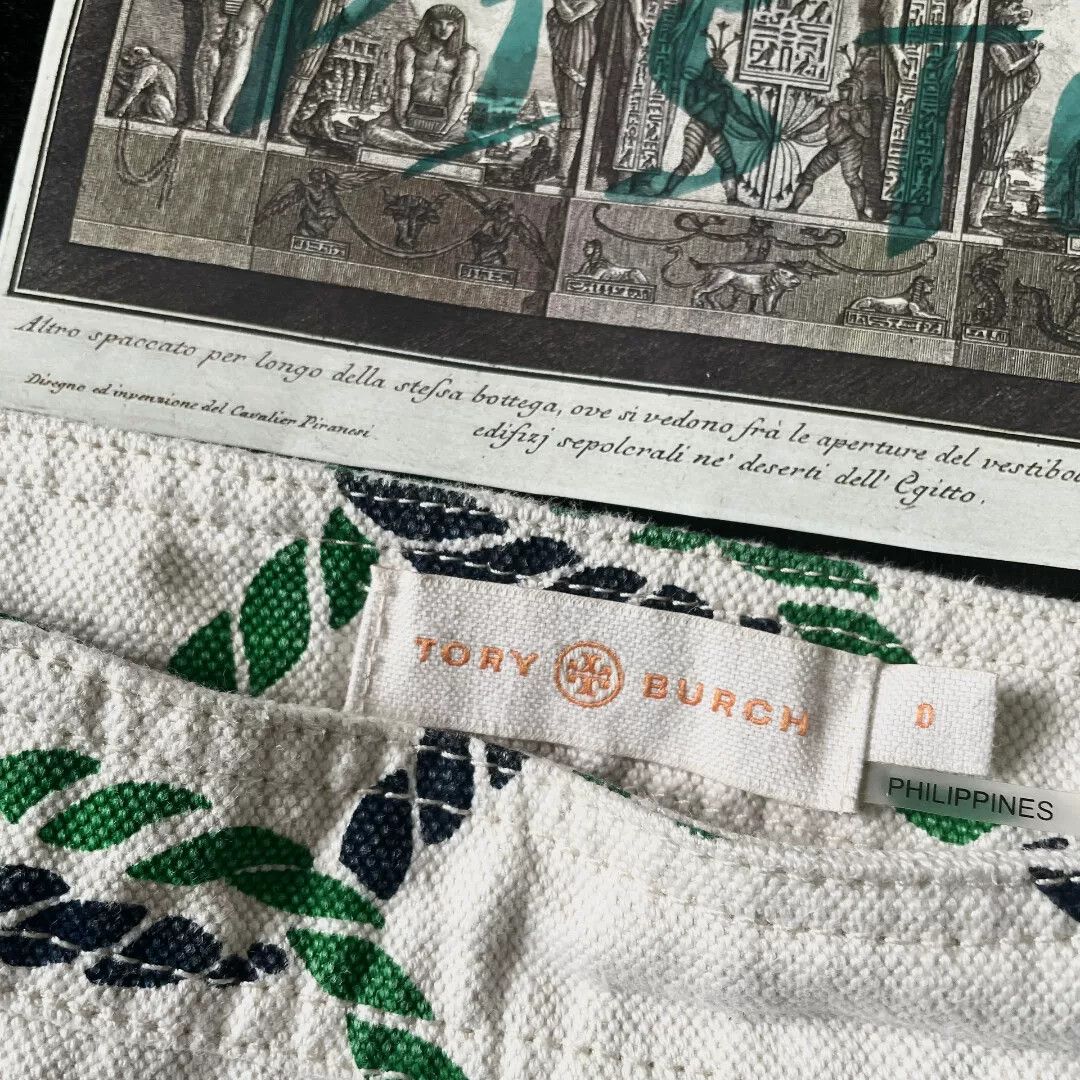 Tory Burch Tory Burch Vintage Rope Print Canvas Skirt Size 36" / US 14 / IT 50 - 4 Thumbnail
