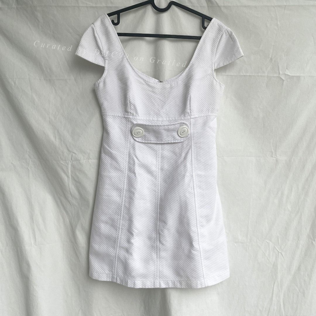 Dolce & Gabbana Dolce & Gabbana Vintage Square Neck Mini Dress Size S / US 4 / IT 40 - 2 Thumbnail