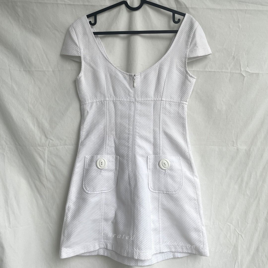 Dolce & Gabbana Dolce & Gabbana Vintage Square Neck Mini Dress Size S / US 4 / IT 40 - 4 Thumbnail