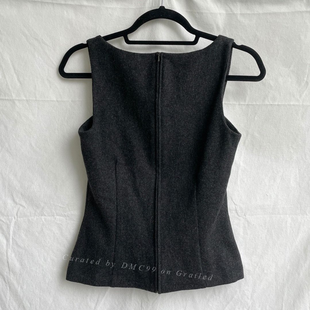 Dolce & Gabbana DG Vintage Wool Corset Vest Size M / US 6-8 / IT 42-44 - 2 Thumbnail