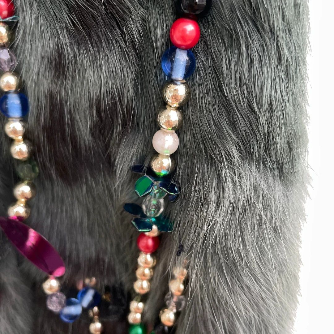 Christian Lacroix Christian Lacroix Vintage Rabbit Fur Scarf Size ONE SIZE - 6 Thumbnail