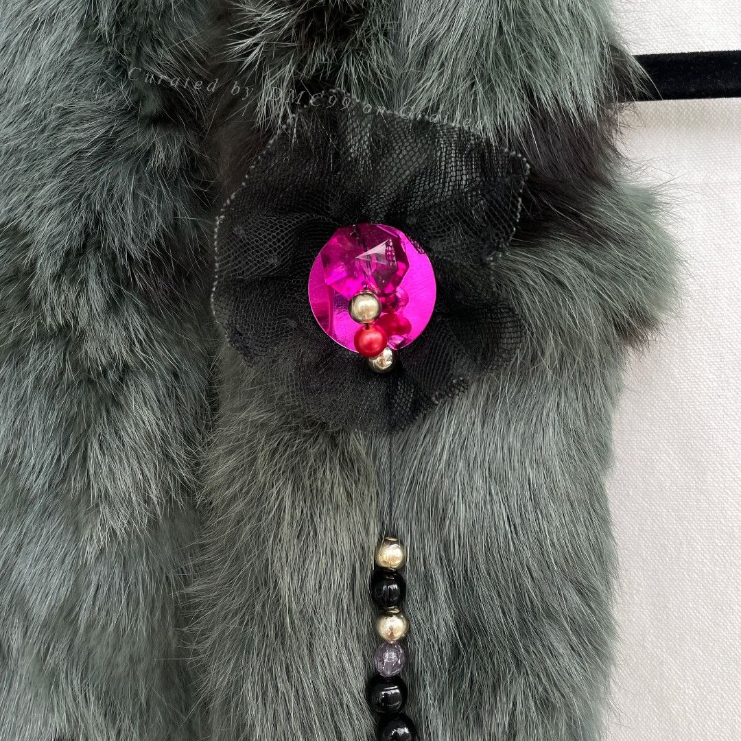Christian Lacroix Christian Lacroix Vintage Rabbit Fur Scarf Size ONE SIZE - 3 Thumbnail