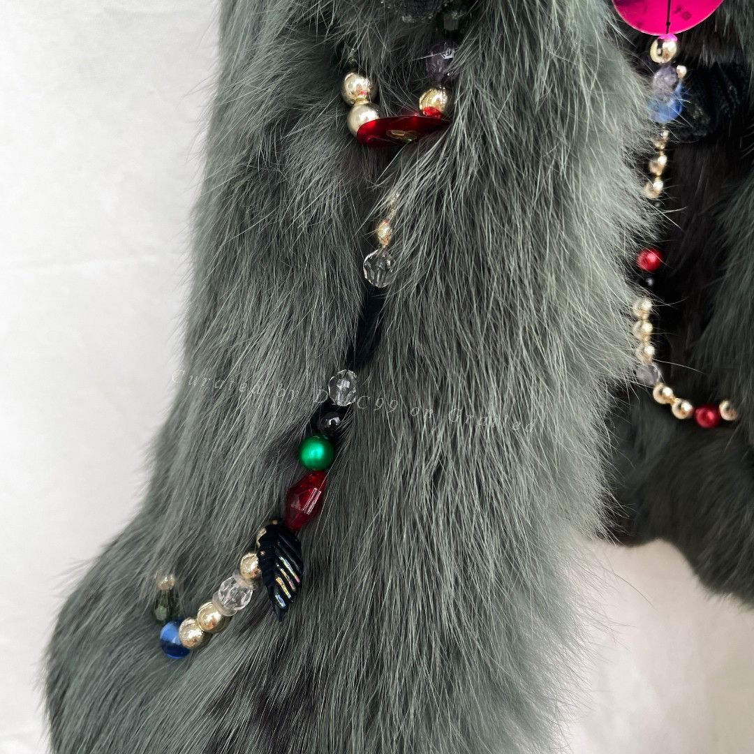 Christian Lacroix Christian Lacroix Vintage Rabbit Fur Scarf Size ONE SIZE - 5 Thumbnail