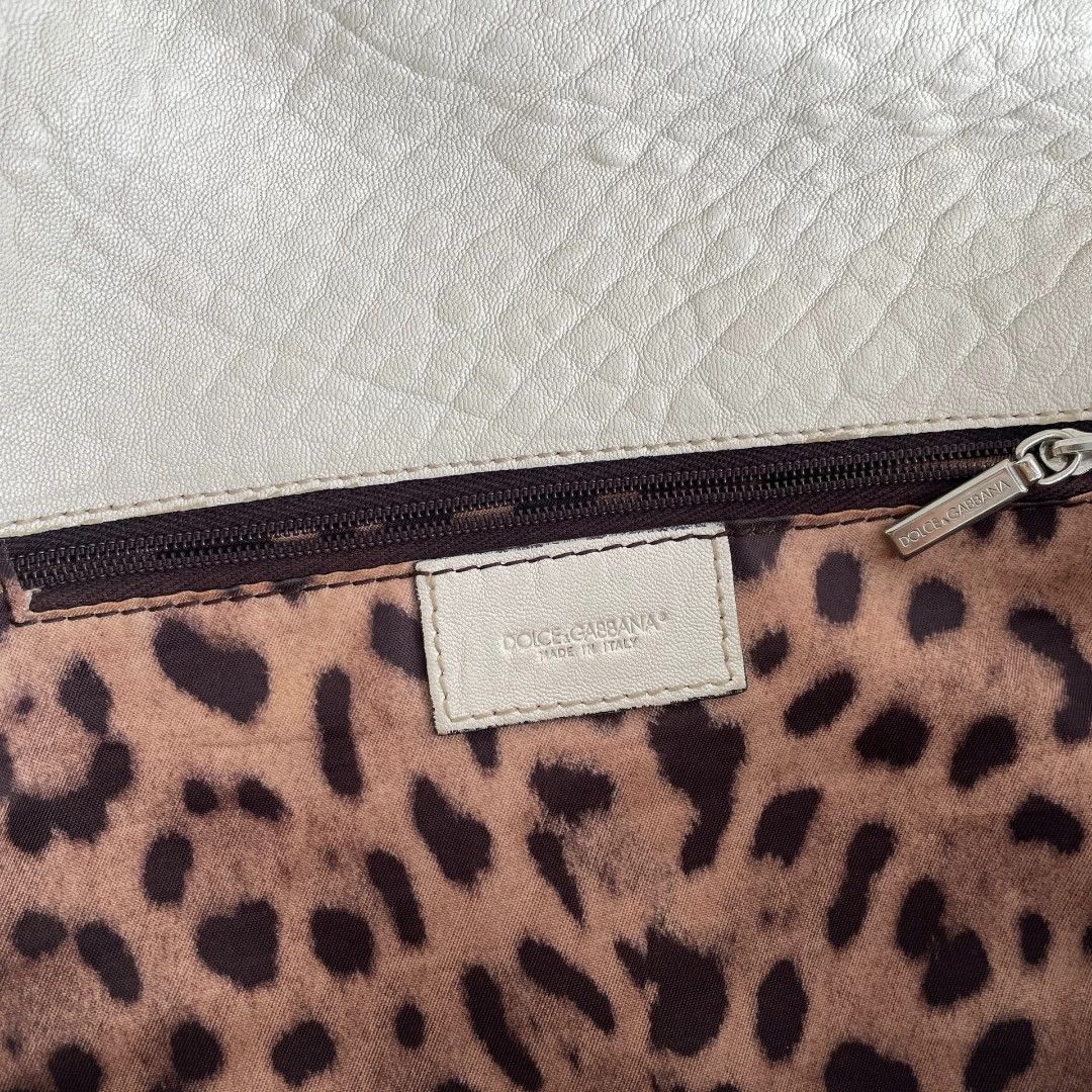 Dolce & Gabbana Dolce&Gabbana Vintage Cream Dumpling Handbag Size ONE SIZE - 9 Thumbnail