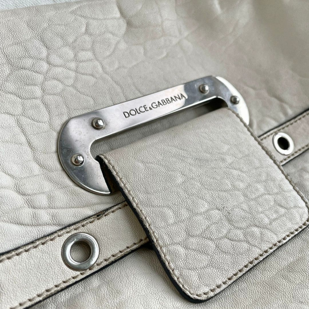 Dolce & Gabbana Dolce&Gabbana Vintage Cream Dumpling Handbag Size ONE SIZE - 4 Thumbnail