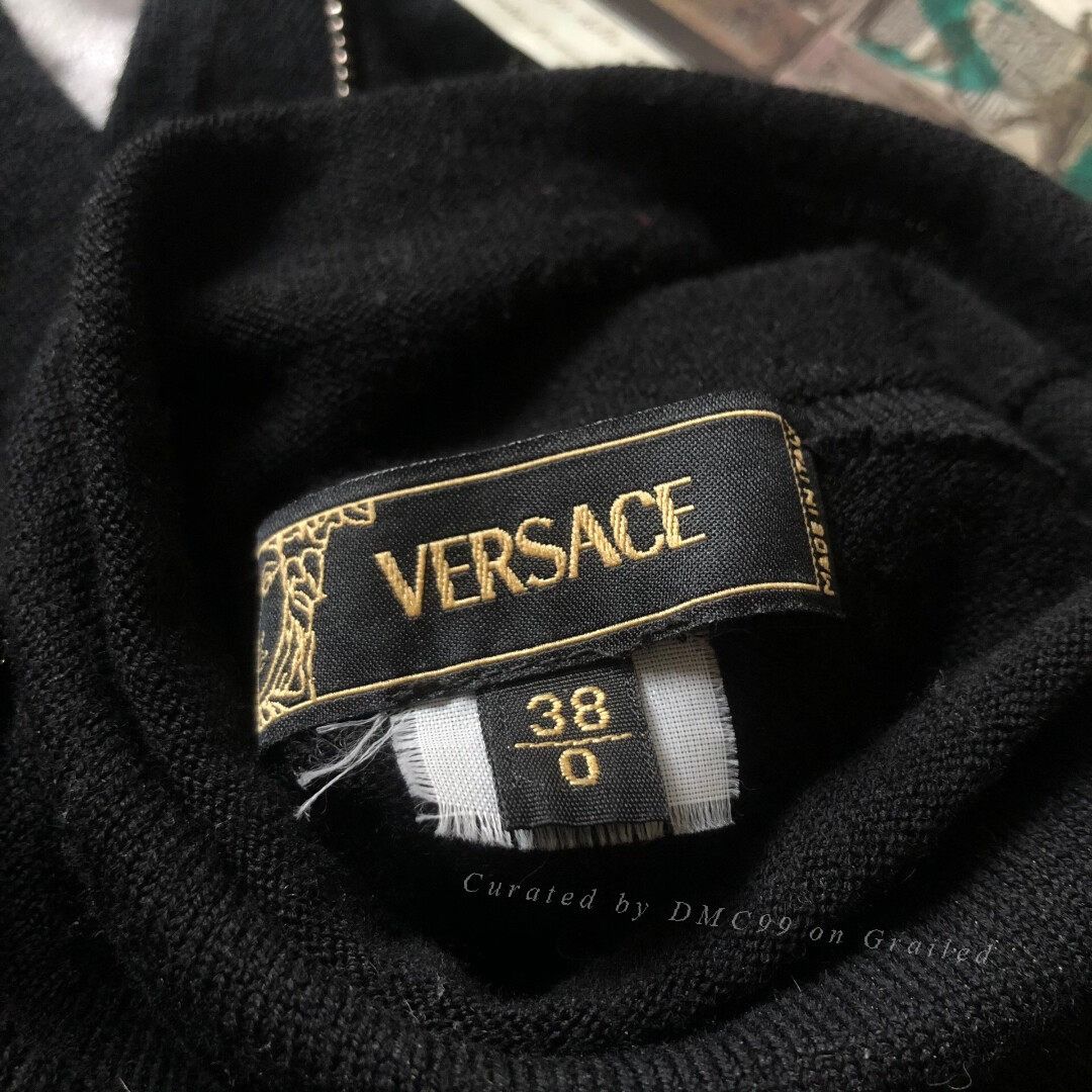 Versace Versace Vintage Knit Zipper Sleeve Top Size S / US 4 / IT 40 - 7 Thumbnail