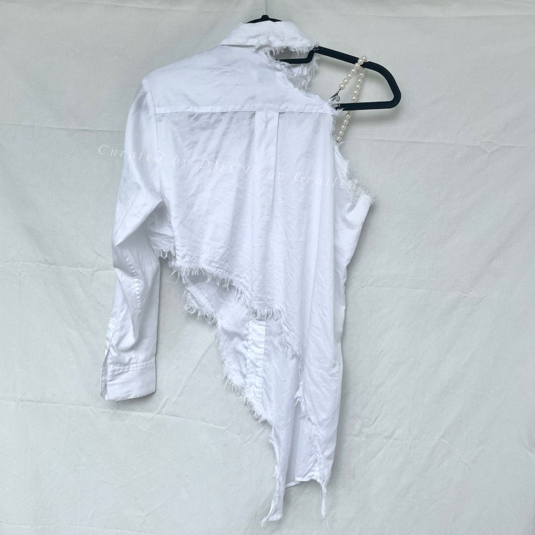 Facetasm Facetasm 2018SS Asymmetric Deconstructed Shirt Size S / US 4 / IT 40 - 2 Thumbnail