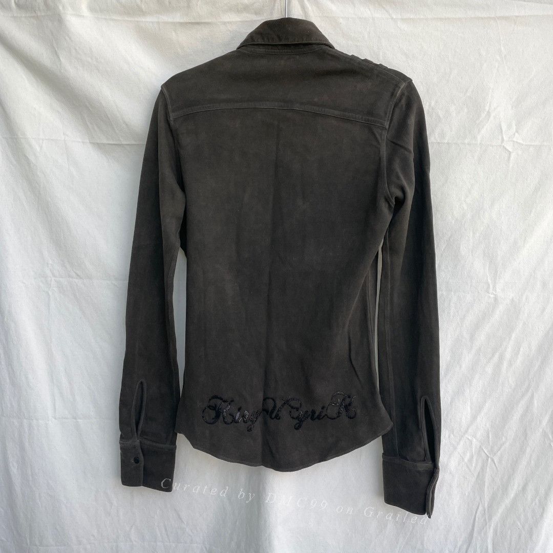 Yohji Yamamoto Kiryuyrik Distressed Long-Sleeve Rock Shirt Size US XS / EU 42 / 0 - 4 Thumbnail