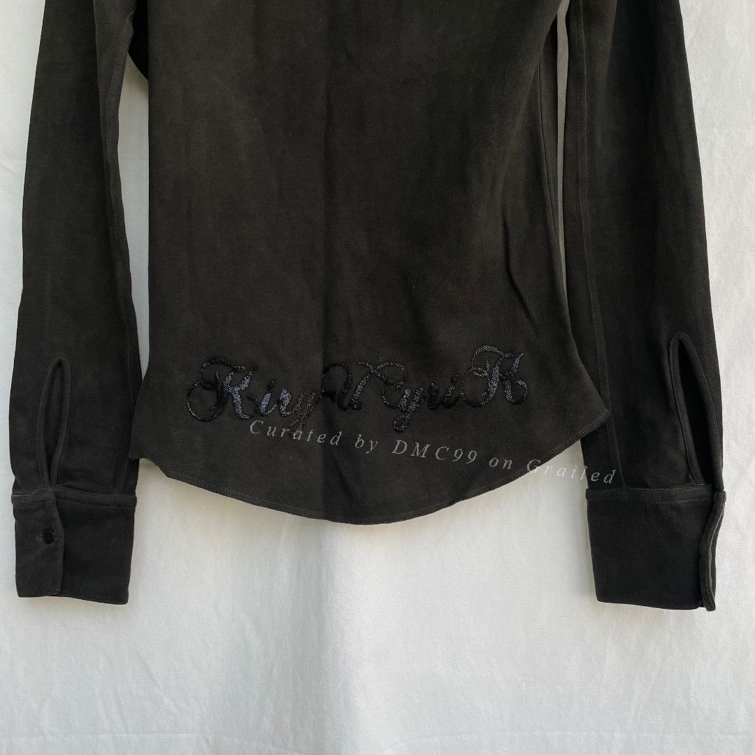 Yohji Yamamoto Kiryuyrik Distressed Long-Sleeve Rock Shirt Size US XS / EU 42 / 0 - 5 Thumbnail