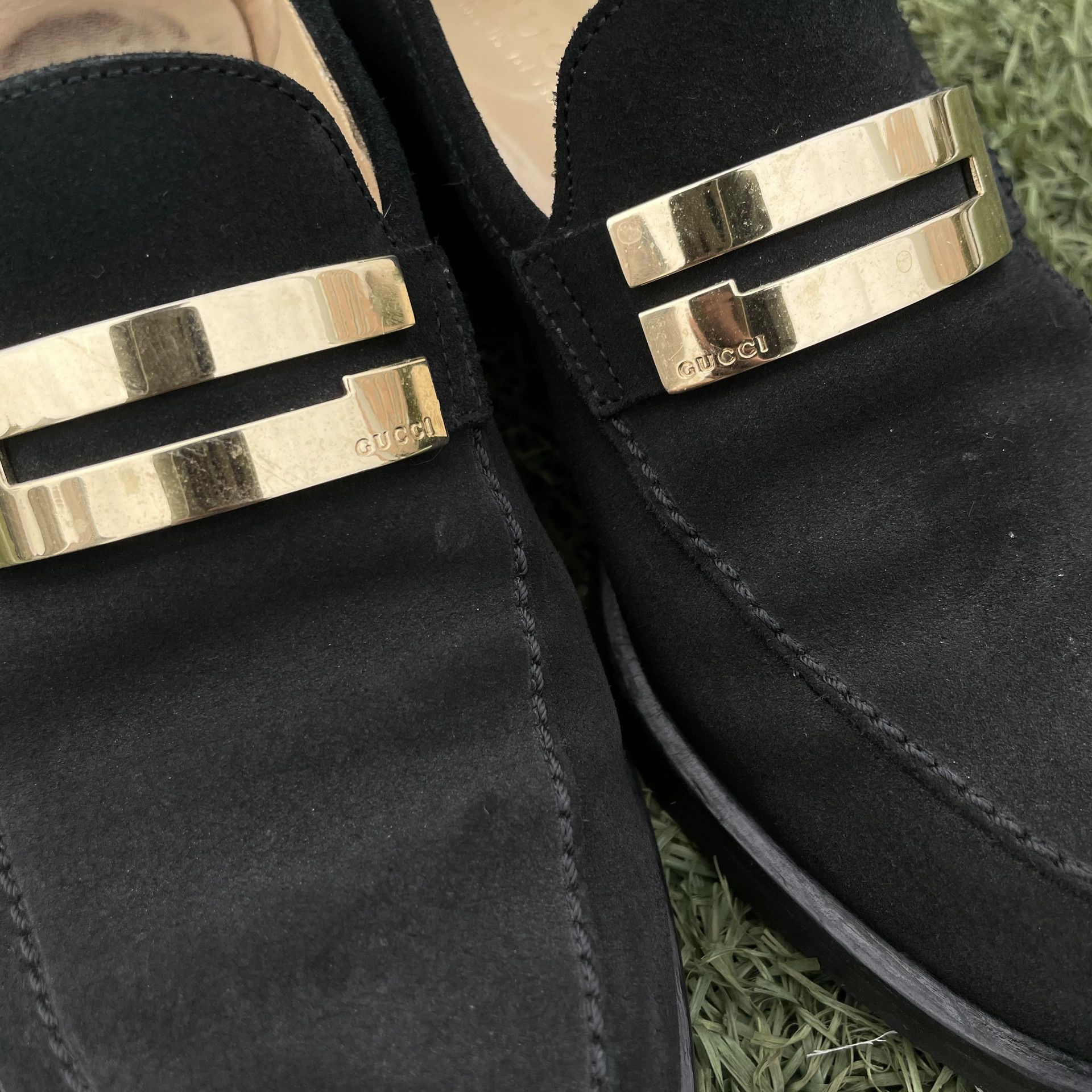 Gucci Gucci Vintage Horsebit Gold Buckle Loafers Size US 5 / IT 35 - 5 Thumbnail