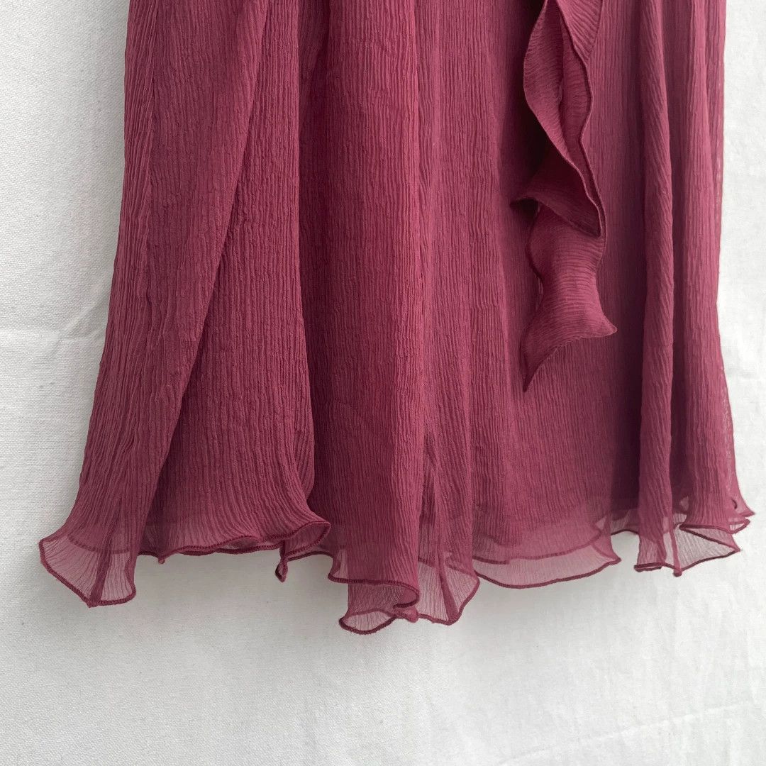 Blumarine Blumarine 1990s Silk Skirt Size 40" / US 18 - 4 Thumbnail