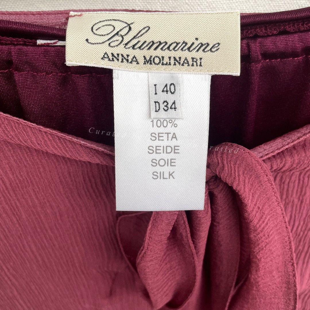 Blumarine Blumarine 1990s Silk Skirt Size 40" / US 18 - 7 Thumbnail