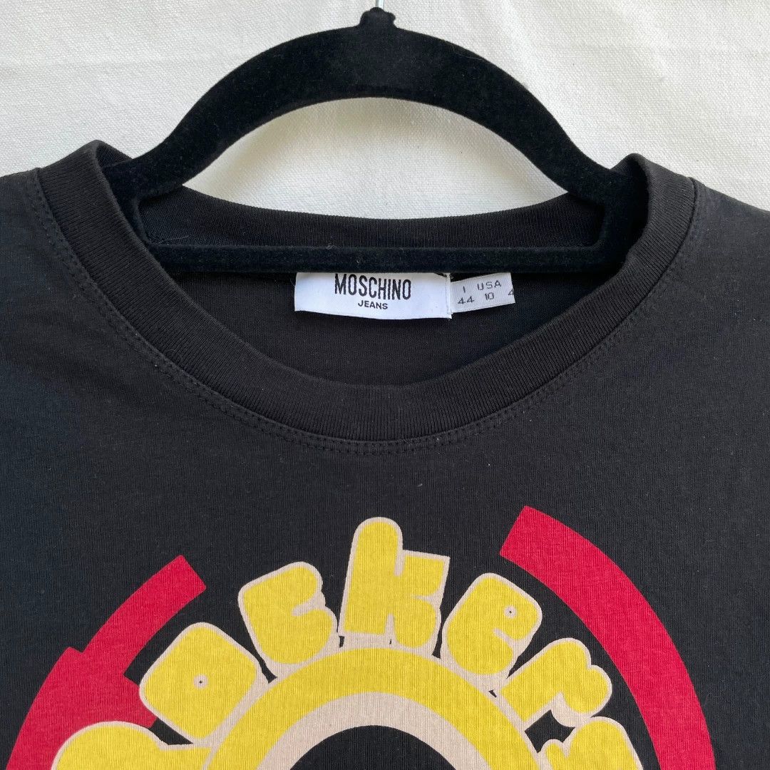 Moschino Moschino Vintage Rock Print Rhinestone T-shirt Size S / US 4 / IT 40 - 4 Thumbnail