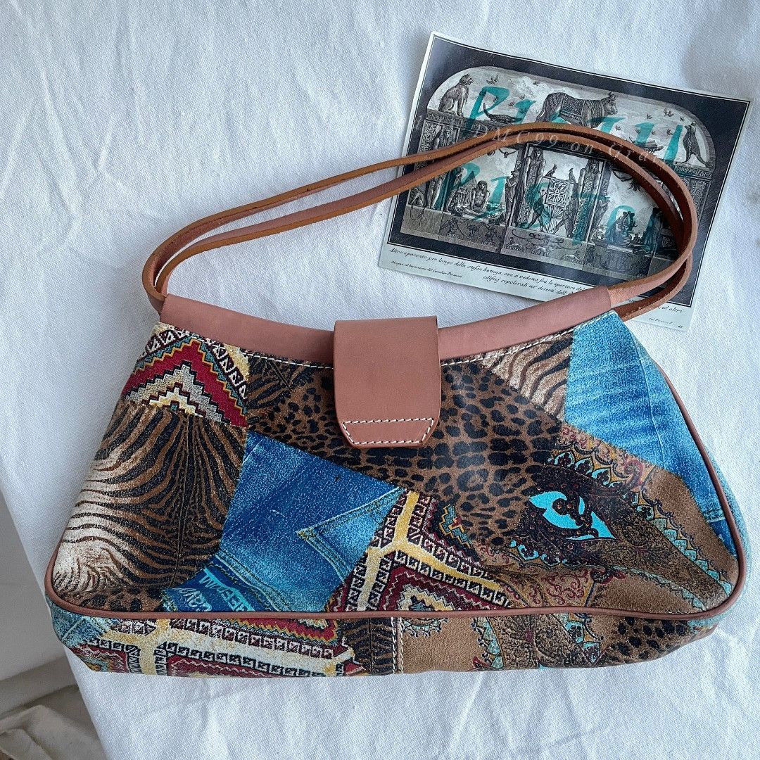 Roberto Cavalli Roberto Cavalli 90s Patchwork Underarm Bag Size ONE SIZE - 2 Thumbnail