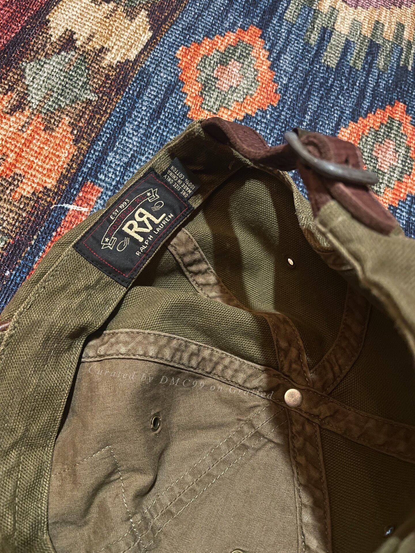 RRL Ralph Lauren RRL Khaki Green Baseball Cap Size ONE SIZE - 5 Thumbnail