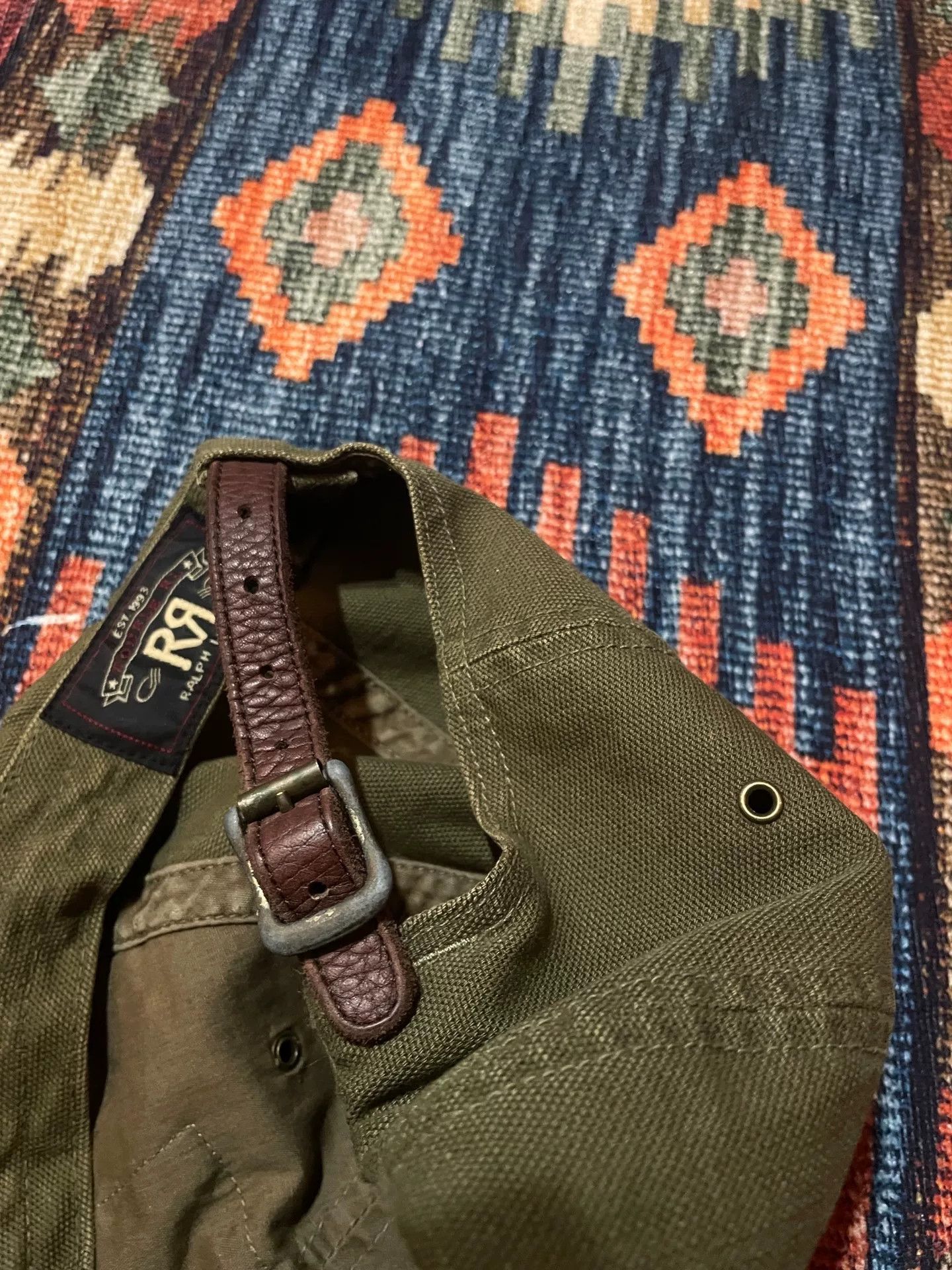RRL Ralph Lauren RRL Khaki Green Baseball Cap Size ONE SIZE - 6 Thumbnail