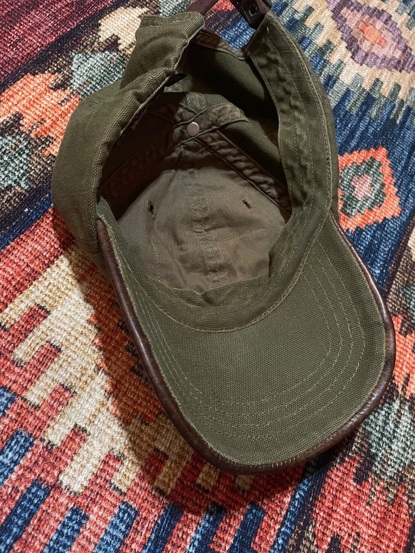 RRL Ralph Lauren RRL Khaki Green Baseball Cap Size ONE SIZE - 4 Thumbnail