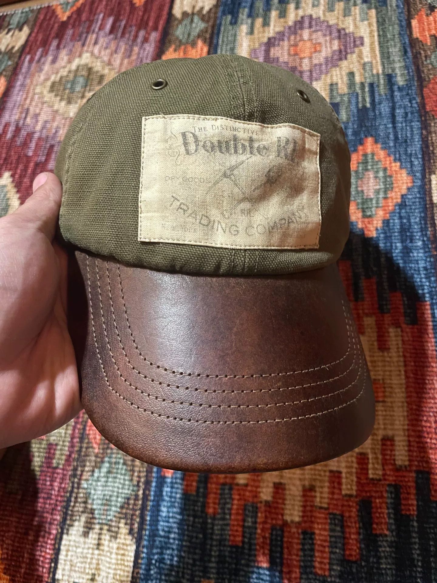 RRL Ralph Lauren RRL Khaki Green Baseball Cap Size ONE SIZE - 2 Thumbnail