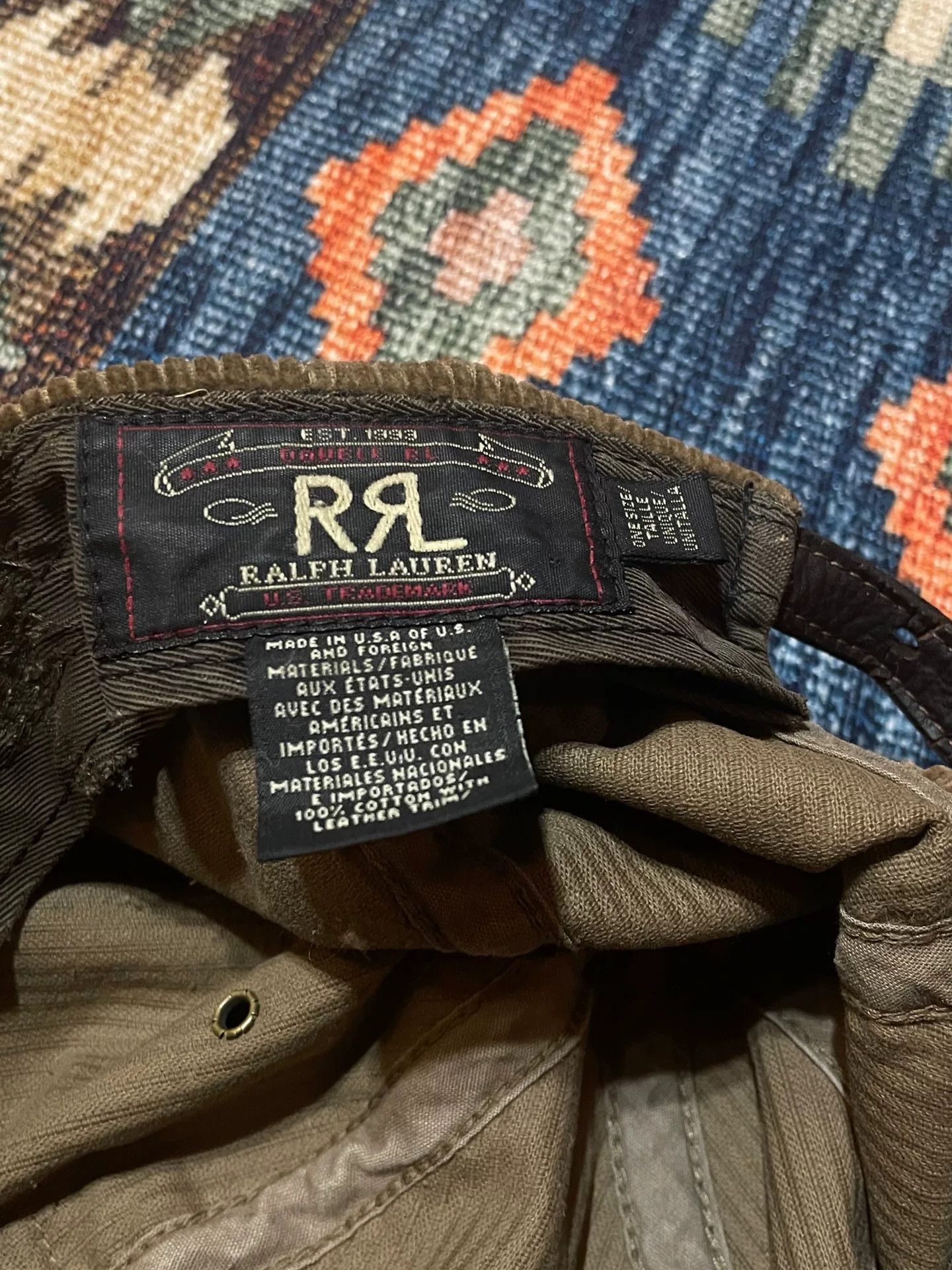 RRL Ralph Lauren RRL Leather Brim Baseball Cap Size ONE SIZE - 5 Thumbnail