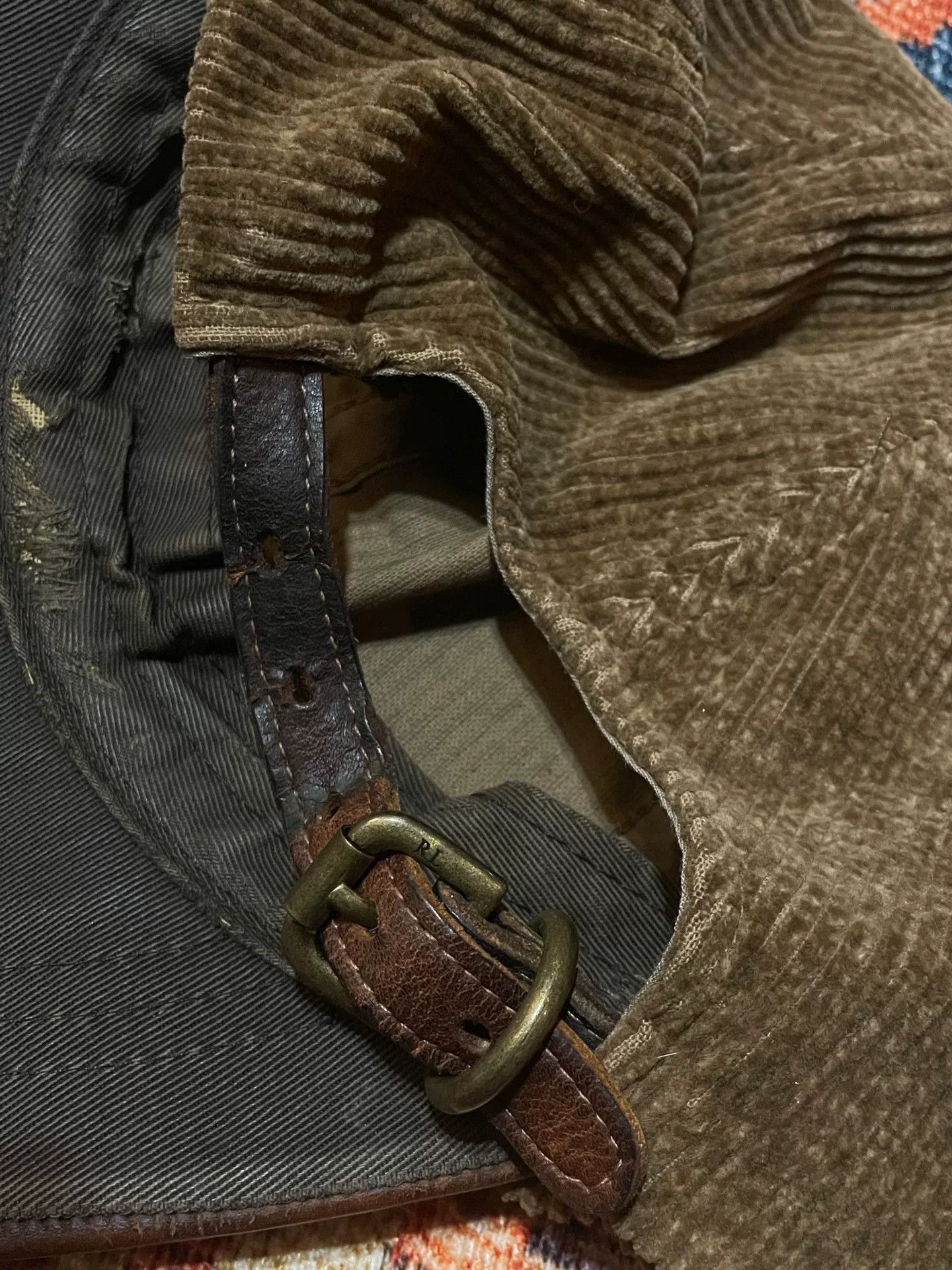 RRL Ralph Lauren RRL Leather Brim Baseball Cap Size ONE SIZE - 7 Thumbnail