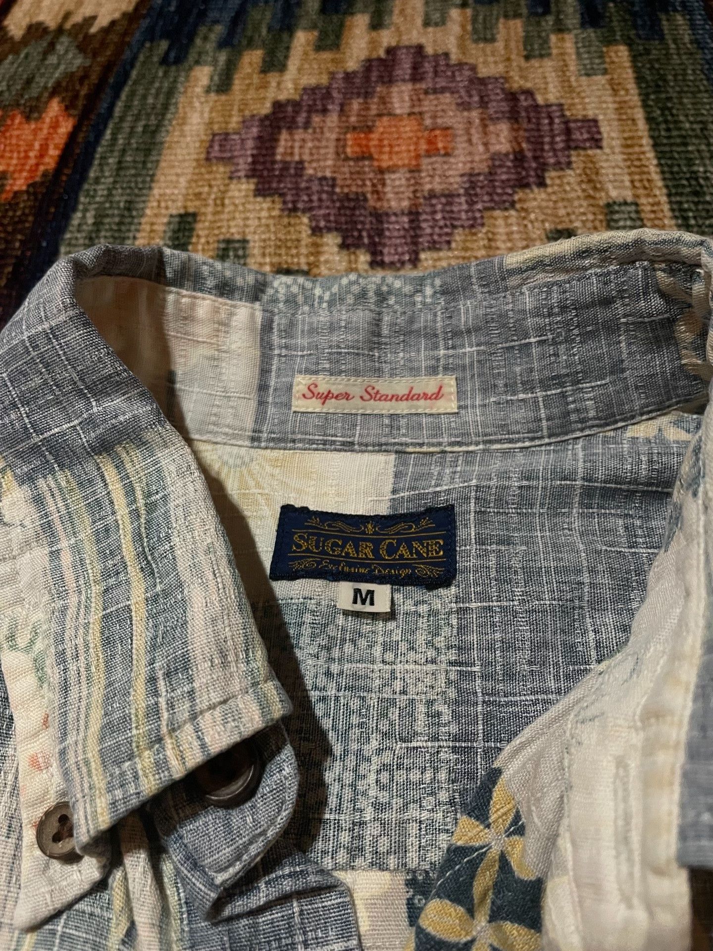 Sugar Cane Sugar Cane Blend Fabric Hawaiian T-shirt Size US M / EU 48-50 / 2 - 3 Thumbnail