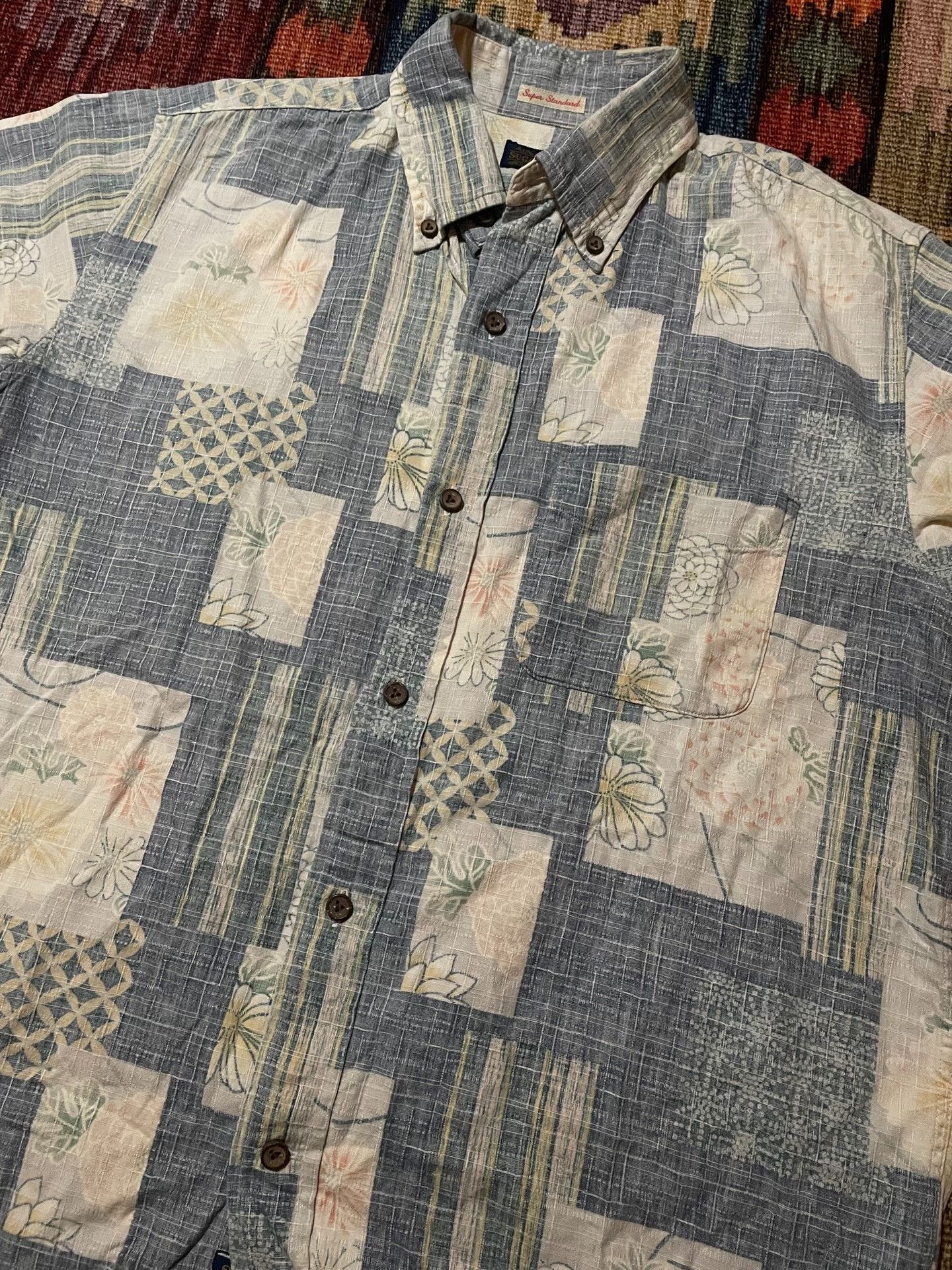 Sugar Cane Sugar Cane Blend Fabric Hawaiian T-shirt Size US M / EU 48-50 / 2 - 4 Thumbnail