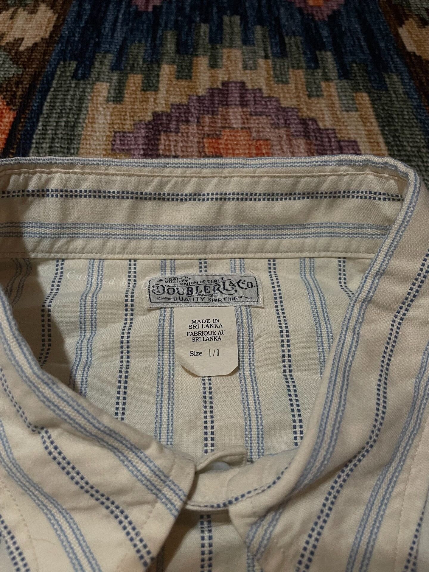 RRL Ralph Lauren RRL Rare Vintage Striped Work Shirt Size US L / EU 52-54 / 3 - 3 Thumbnail