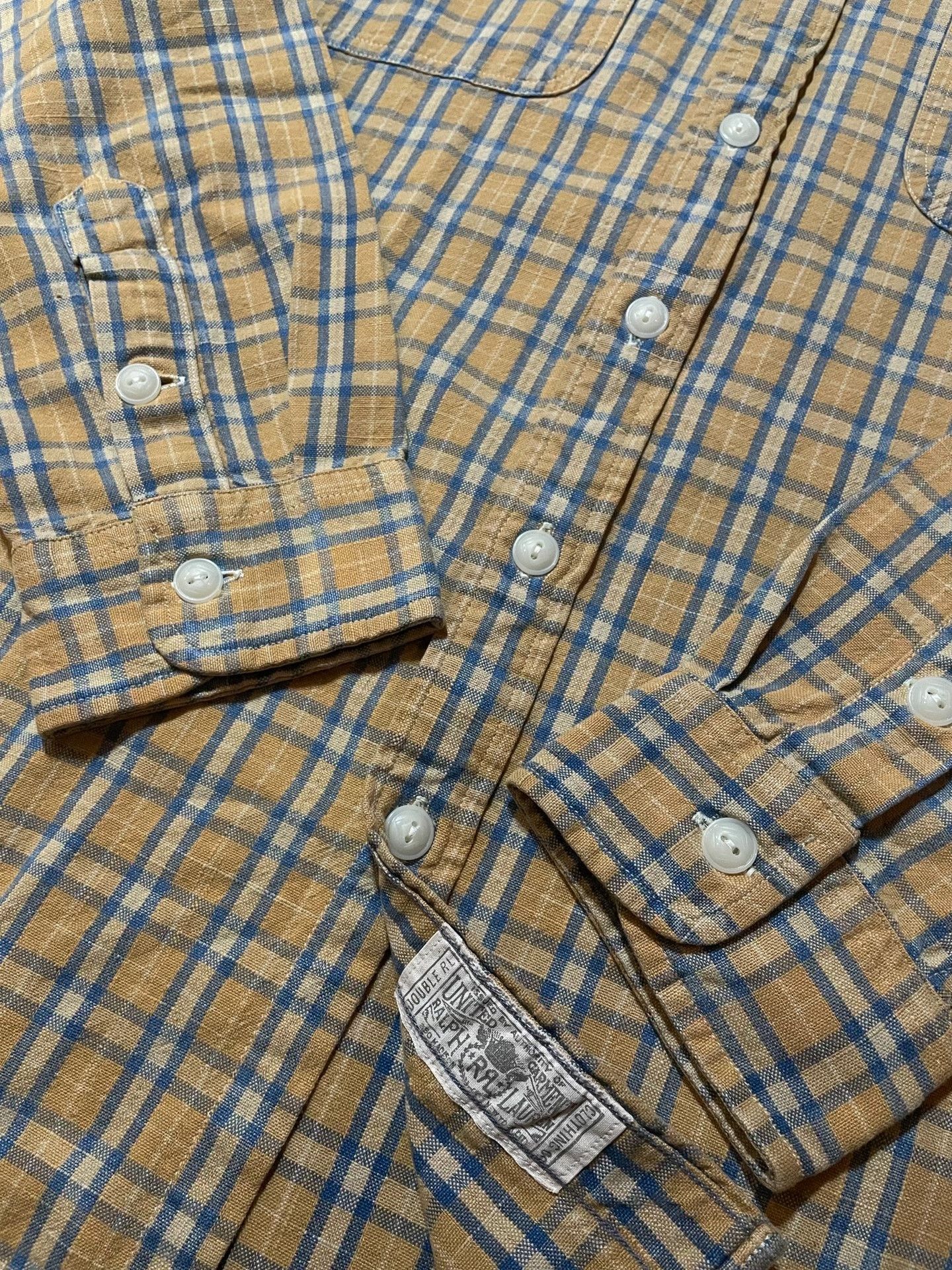 RRL Ralph Lauren RRL Plaid Work Shirt L Size Size US L / EU 52-54 / 3 - 5 Thumbnail