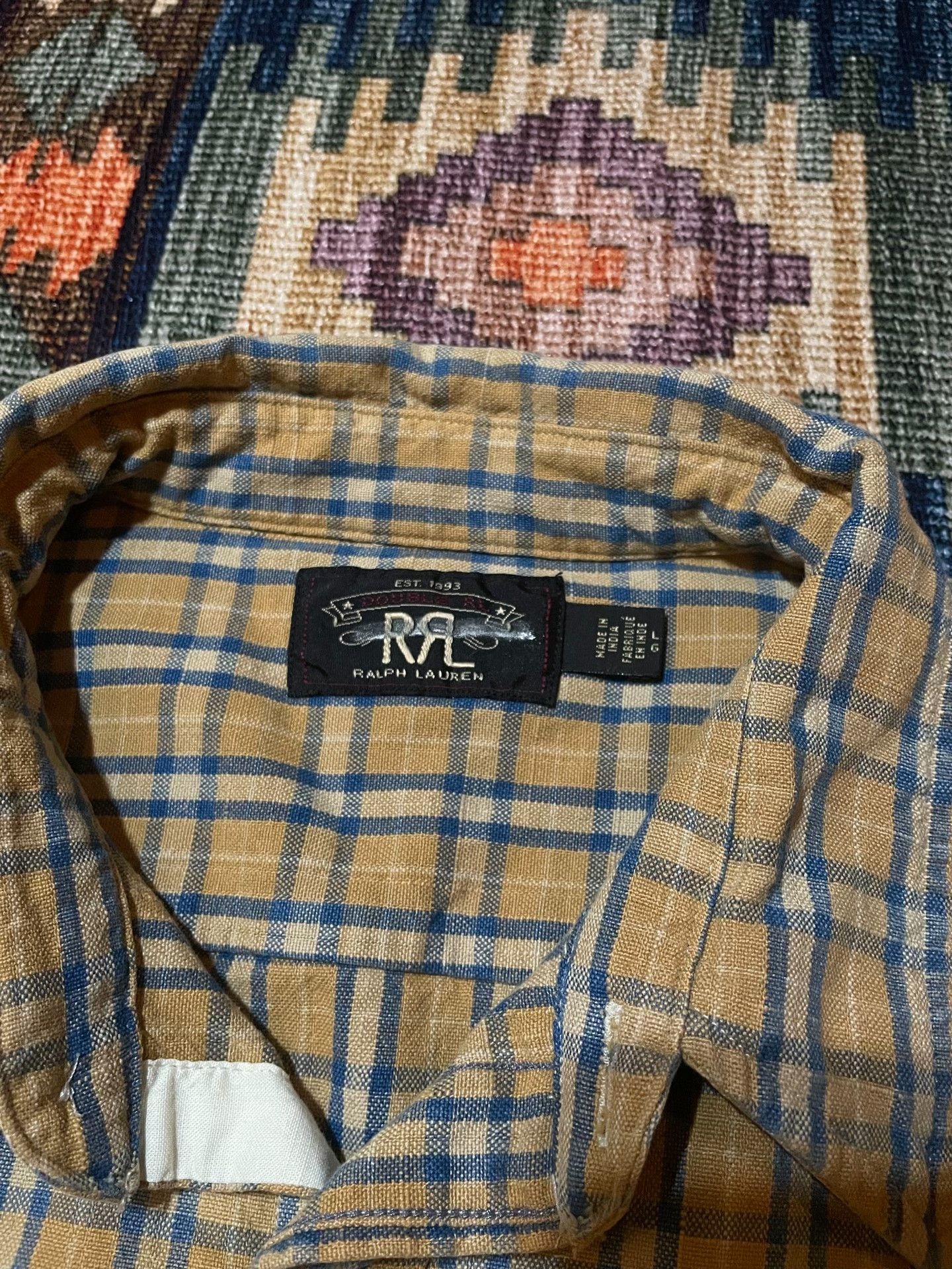 RRL Ralph Lauren RRL Plaid Work Shirt L Size Size US L / EU 52-54 / 3 - 3 Thumbnail