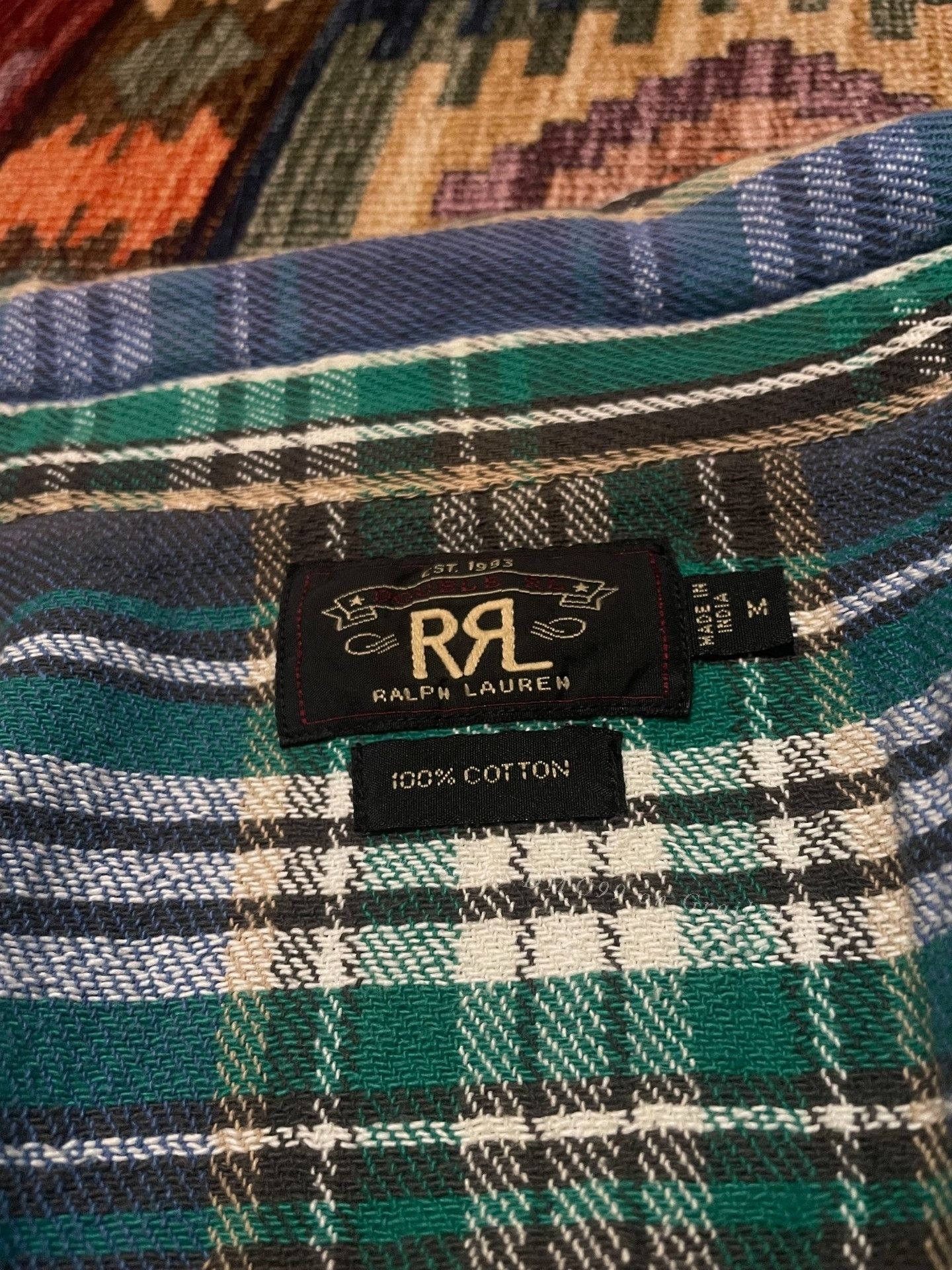 RRL Ralph Lauren RRL Vintage Point Pocket Western Shirt Size US M / EU 48-50 / 2 - 4 Thumbnail