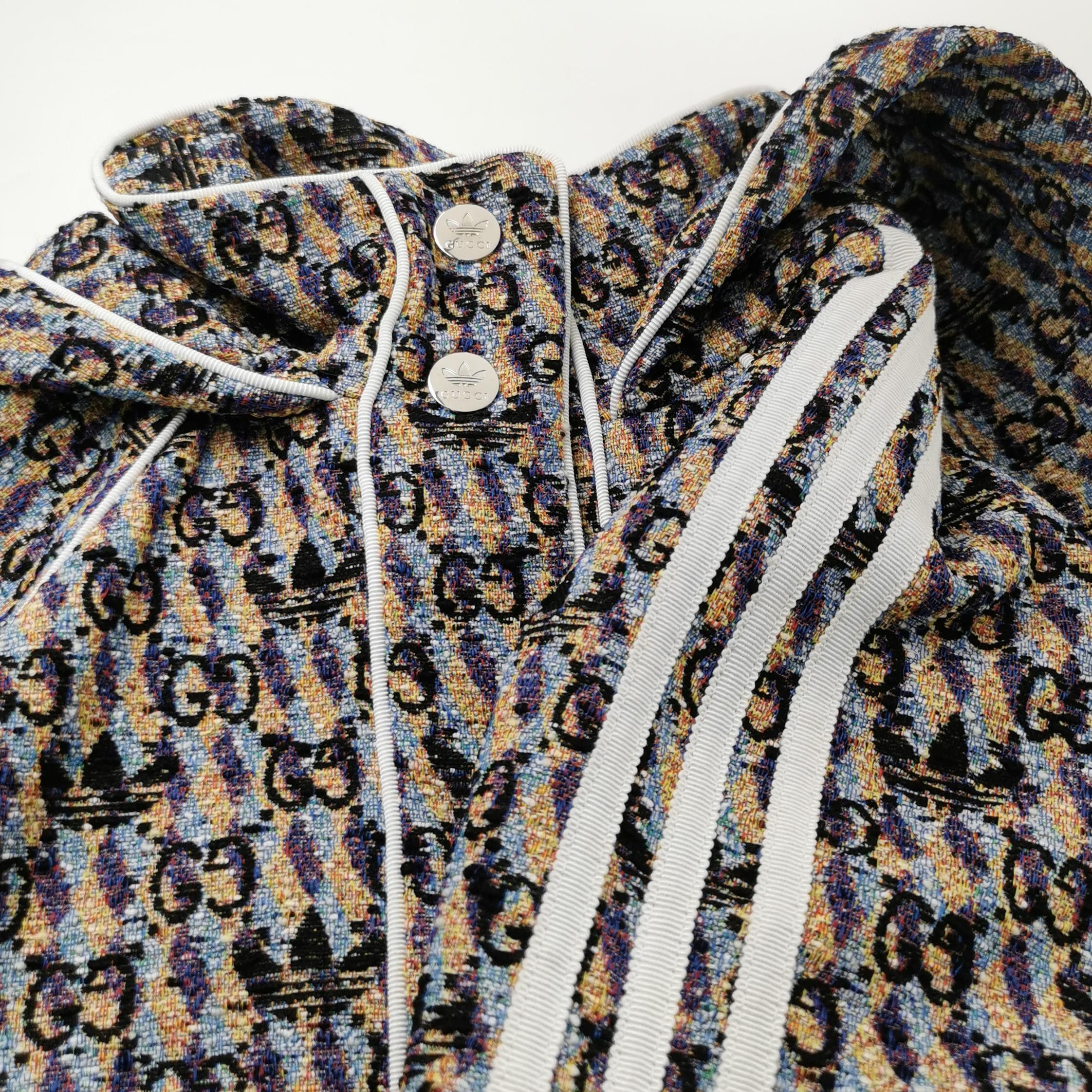 Gucci Adidas x Gucci Monogram Hooded Jacket Size 38 Size XS / US 0-2 / IT 36-38 - 3 Thumbnail