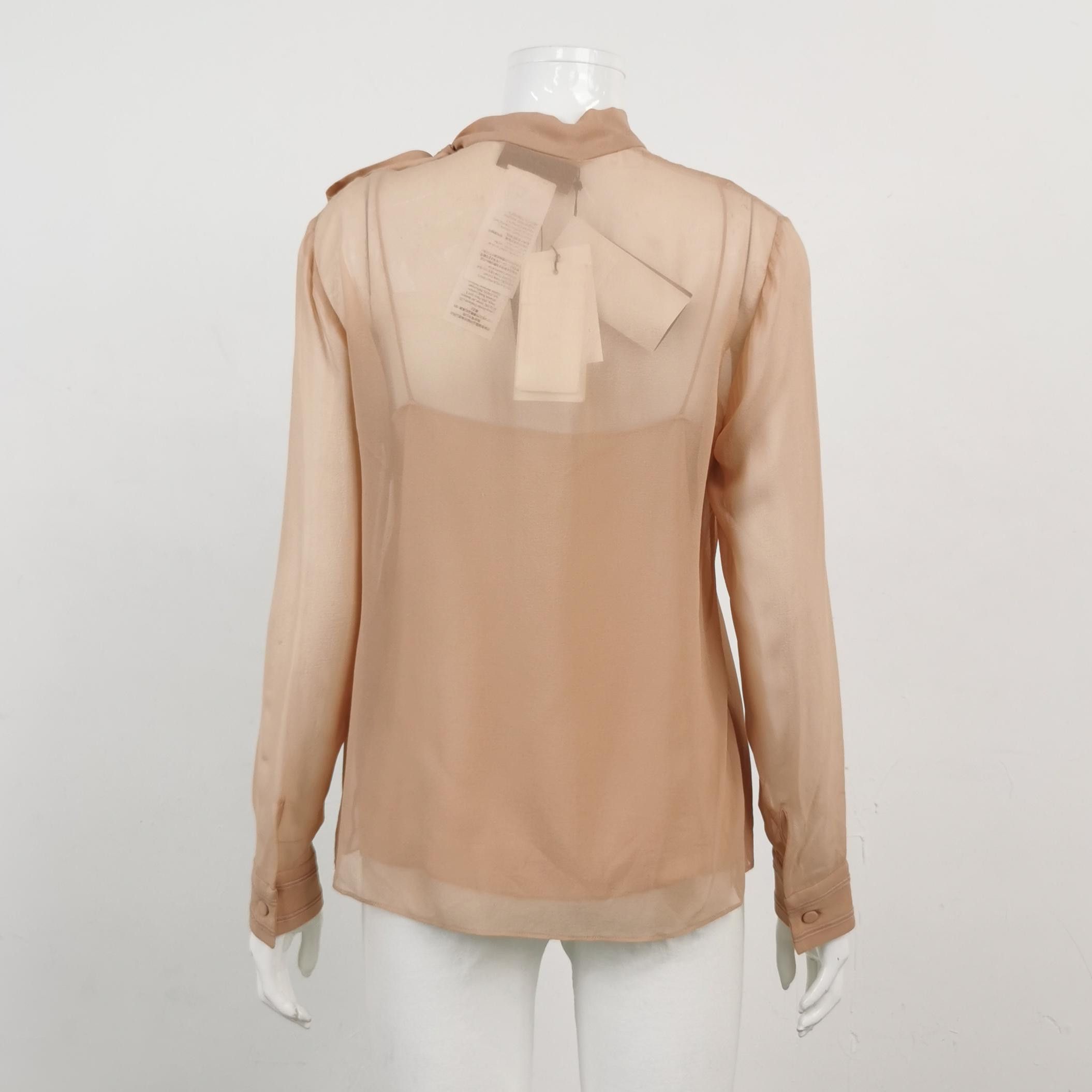 Gucci Gucci Silk Tie Neck Blouse Size 38 Size XS / US 0-2 / IT 36-38 - 2 Thumbnail