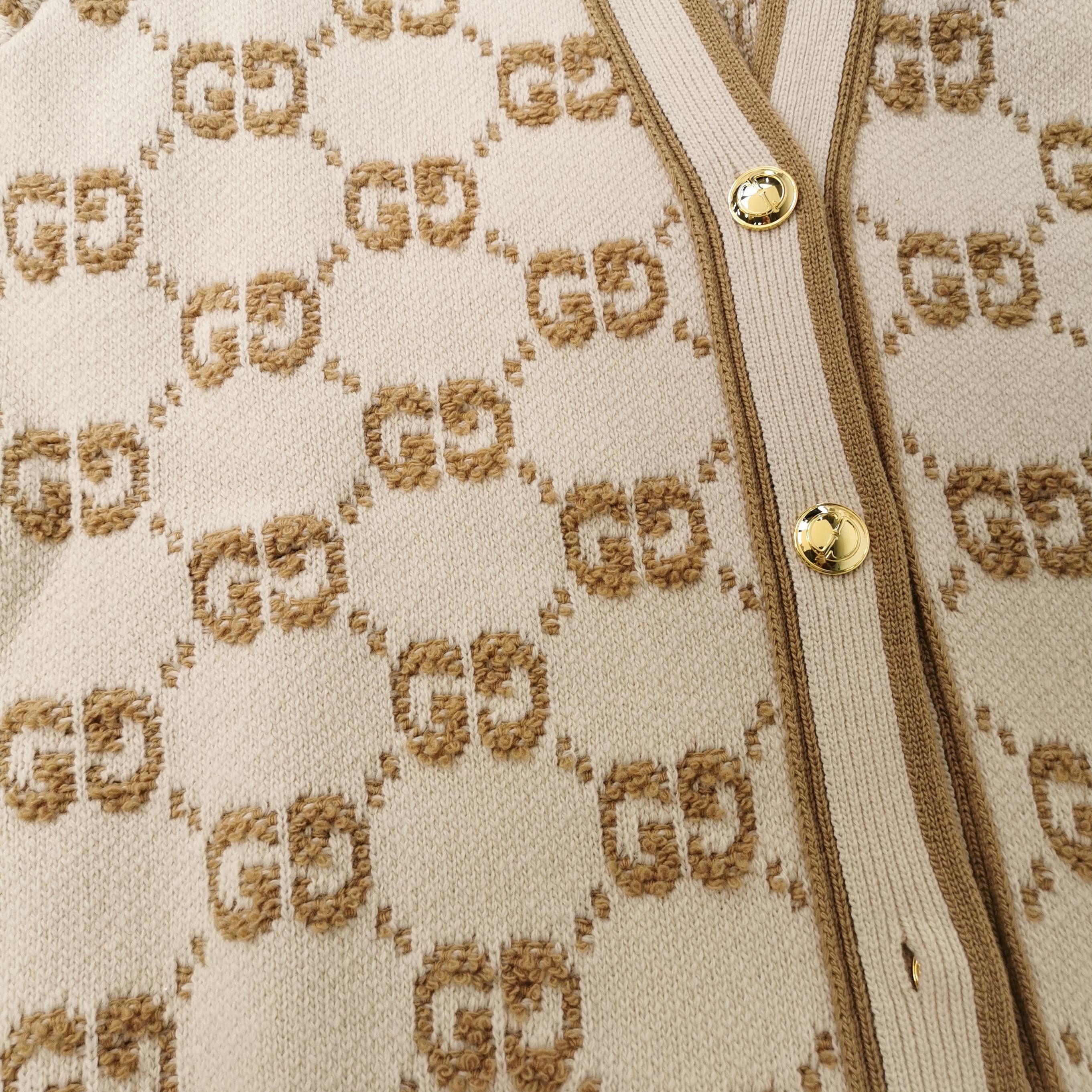 Gucci Gucci GG Logo Belted Cardigan Size M Size US M / EU 48-50 / 2 - 3 Thumbnail