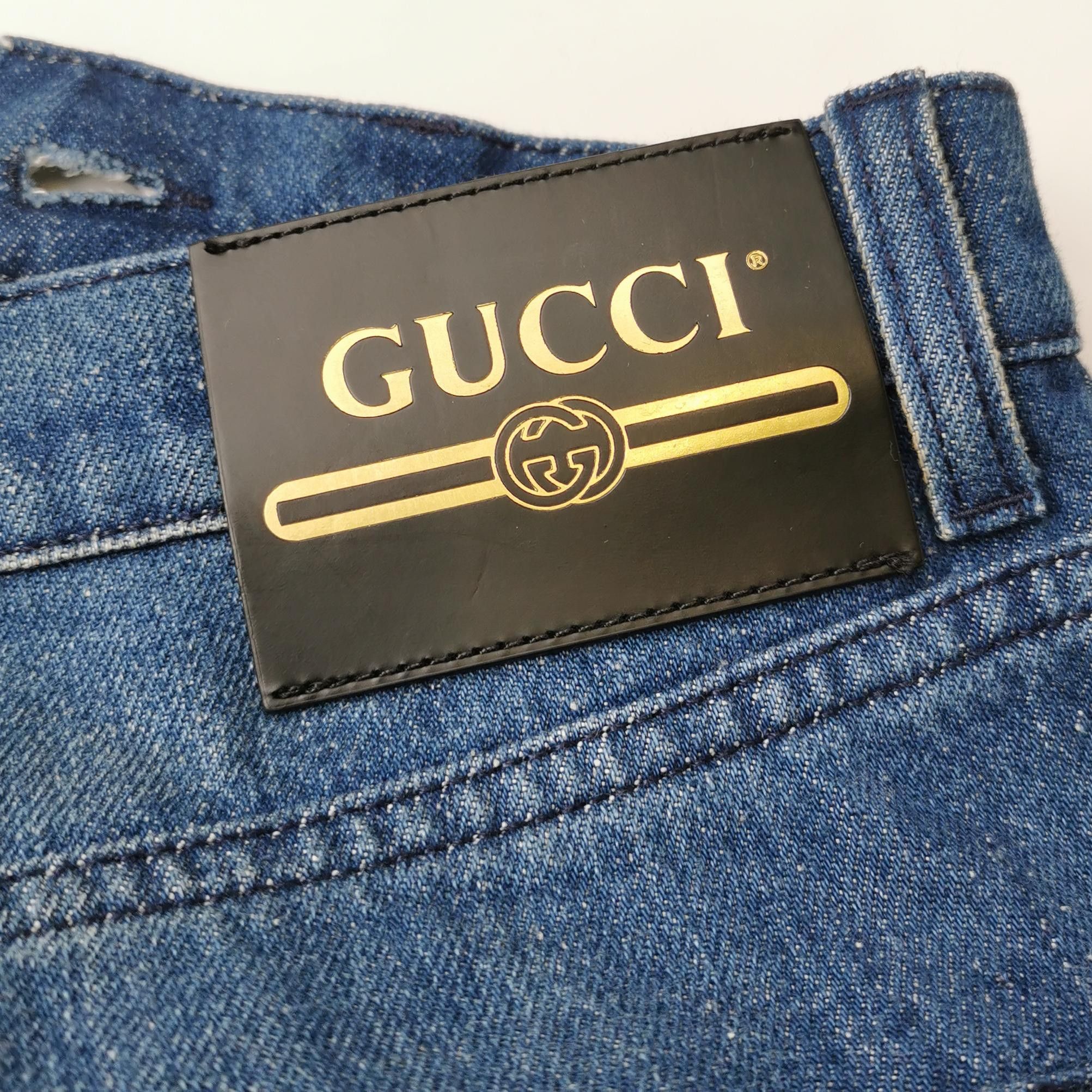 Gucci Gucci Wide Leg Jeans Size 24 Size 24" / US 00 / IT 34 - 3 Thumbnail