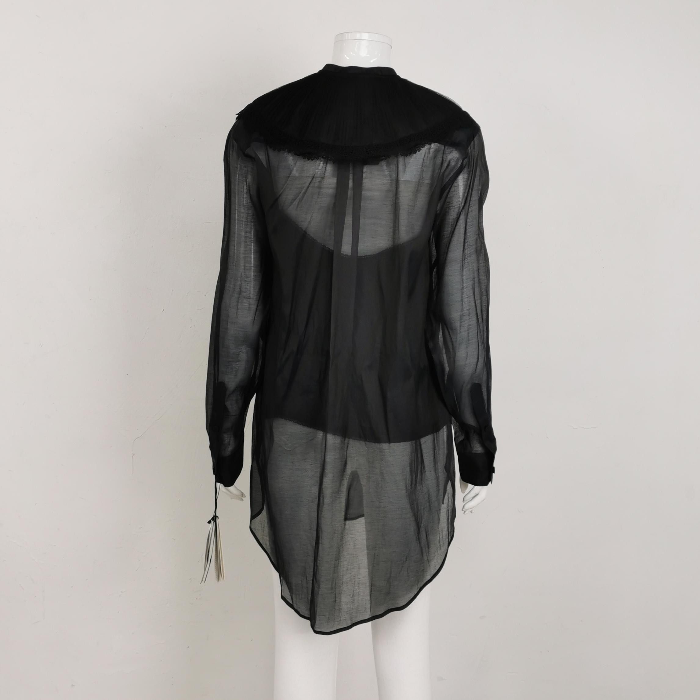 Gucci Gucci Sheer Silk Blend Blouse Size 40 Size S / US 4 / IT 40 - 2 Thumbnail