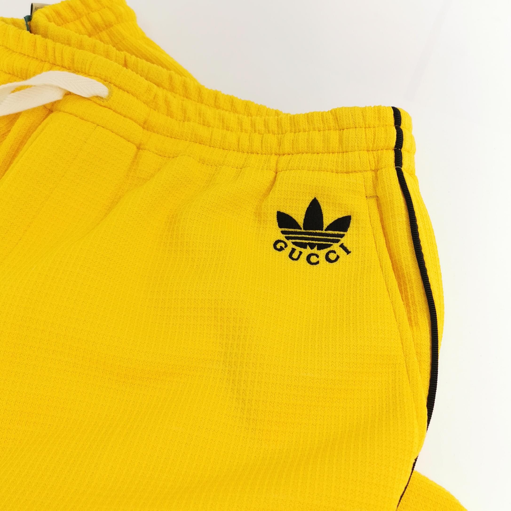 Adidas × Gucci Gucci x Adidas Yellow Waffle Track Pants Size 40 Size 27" / US 4 / IT 40 - 3 Thumbnail