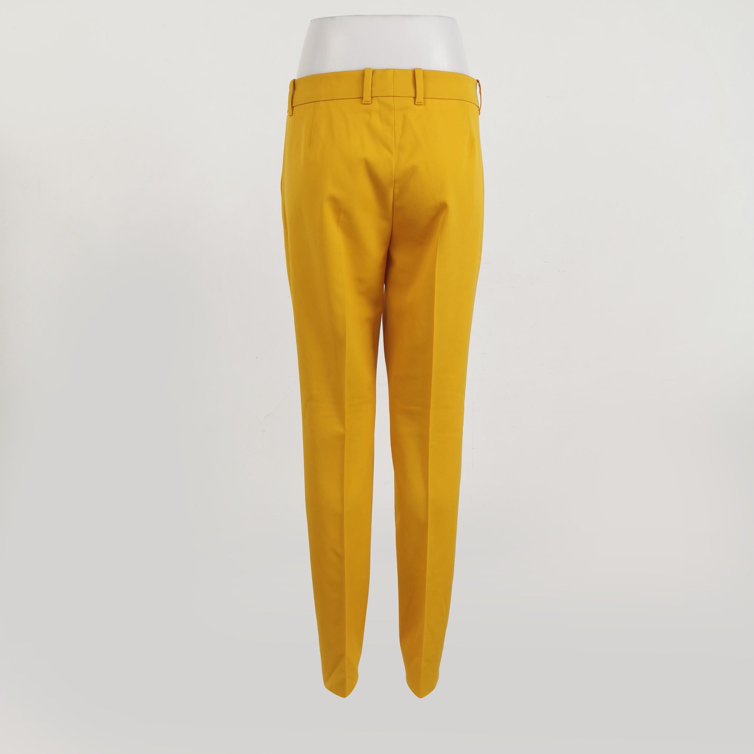 Gucci Gucci Yellow Wool Blend Pants Size 40 Size 27" / US 4 / IT 40 - 2 Thumbnail