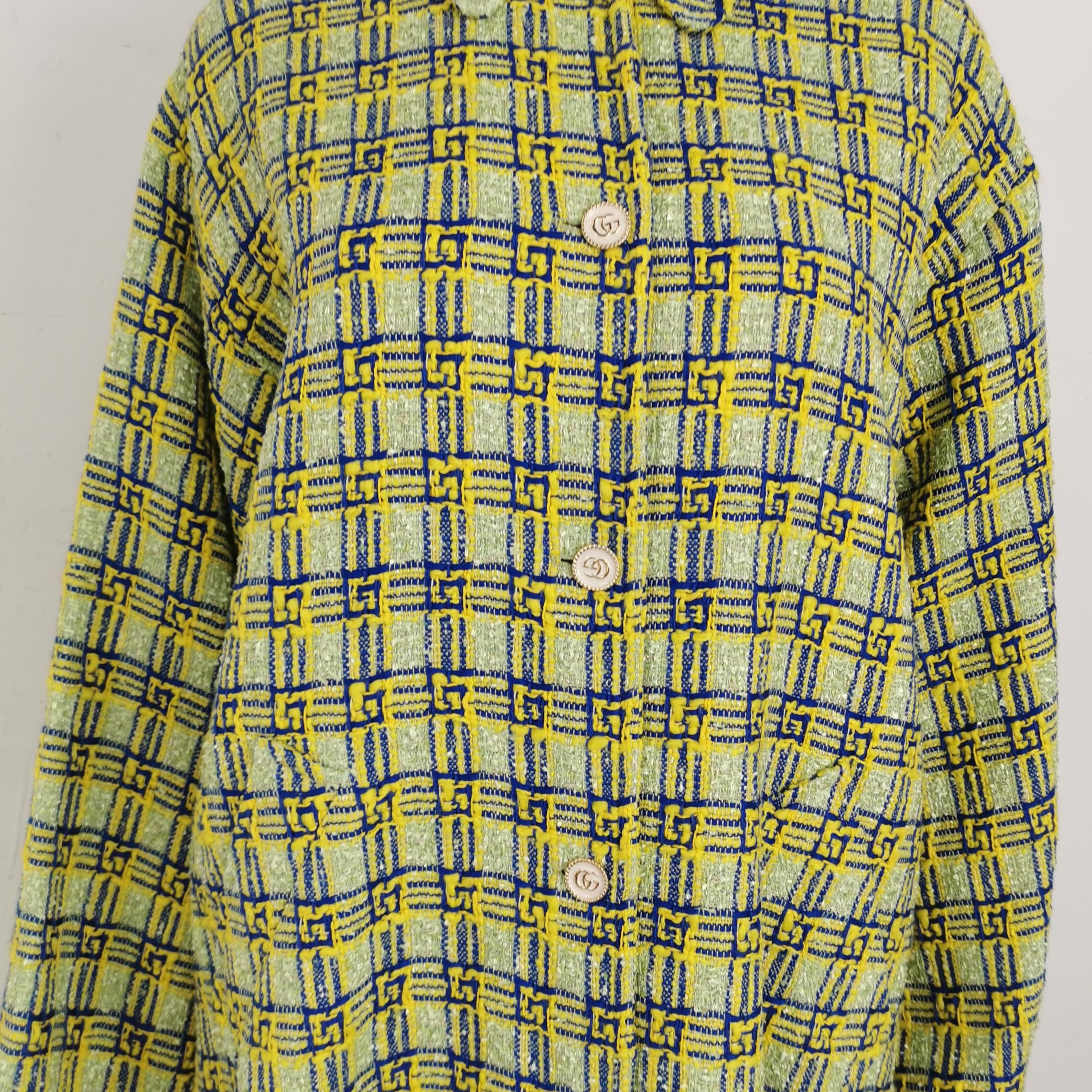 Gucci Gucci Plaid Logo Button Coat IT 38 Size XS / US 0-2 / IT 36-38 - 3 Thumbnail