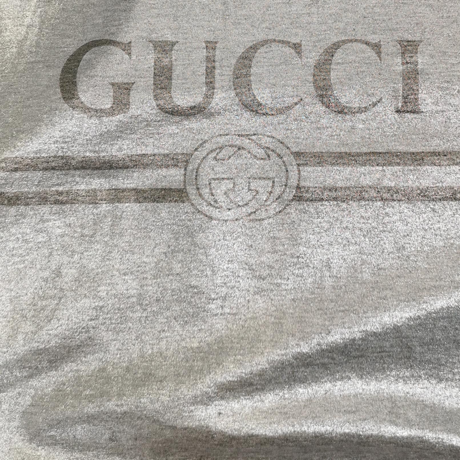Gucci Gucci Metallic Logo T-Shirt Size M Size US M / EU 48-50 / 2 - 3 Thumbnail