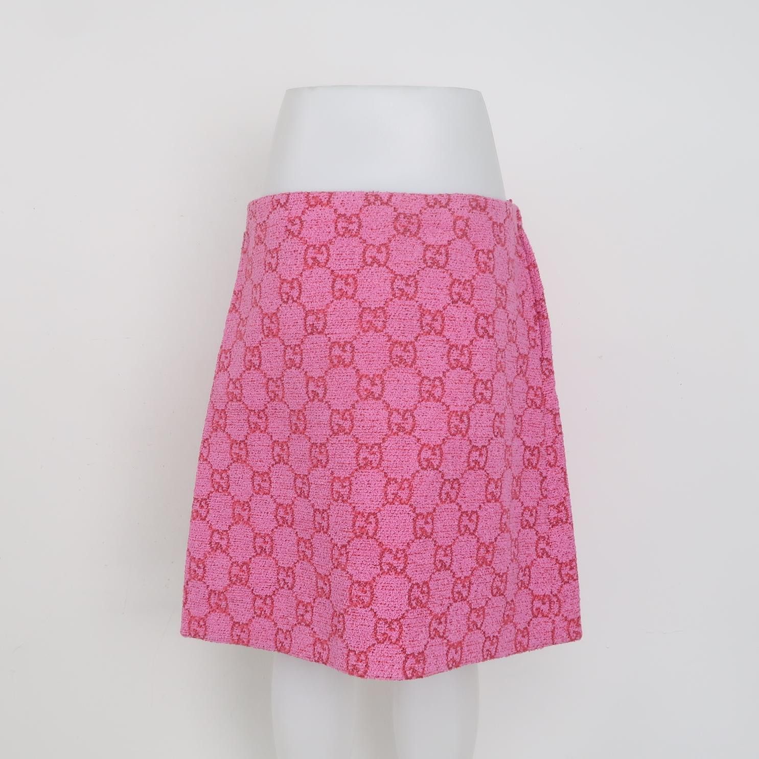 Gucci Gucci Pink GG Logo Mini Skirt IT 42 Size 28" / US 6 / IT 42 - 2 Thumbnail