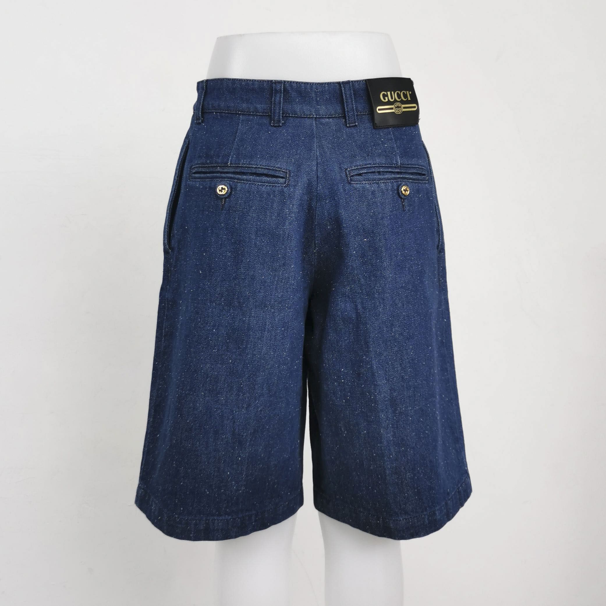 Gucci Gucci Logo Denim Shorts Size 36 Size 25" / US 0 / IT 36 - 2 Thumbnail