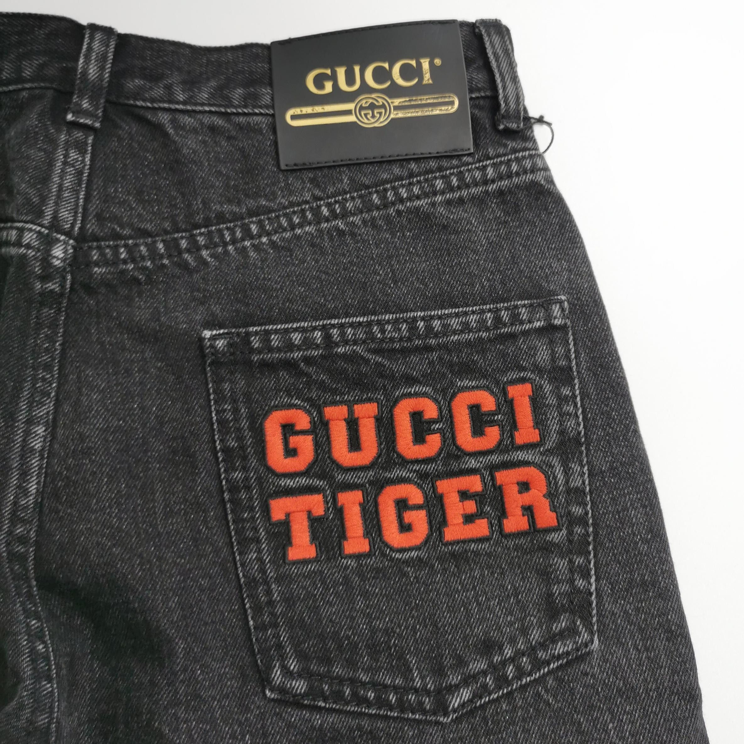 Gucci Gucci Tiger Logo Jeans Size 25 Size 25" / US 0 / IT 36 - 3 Thumbnail
