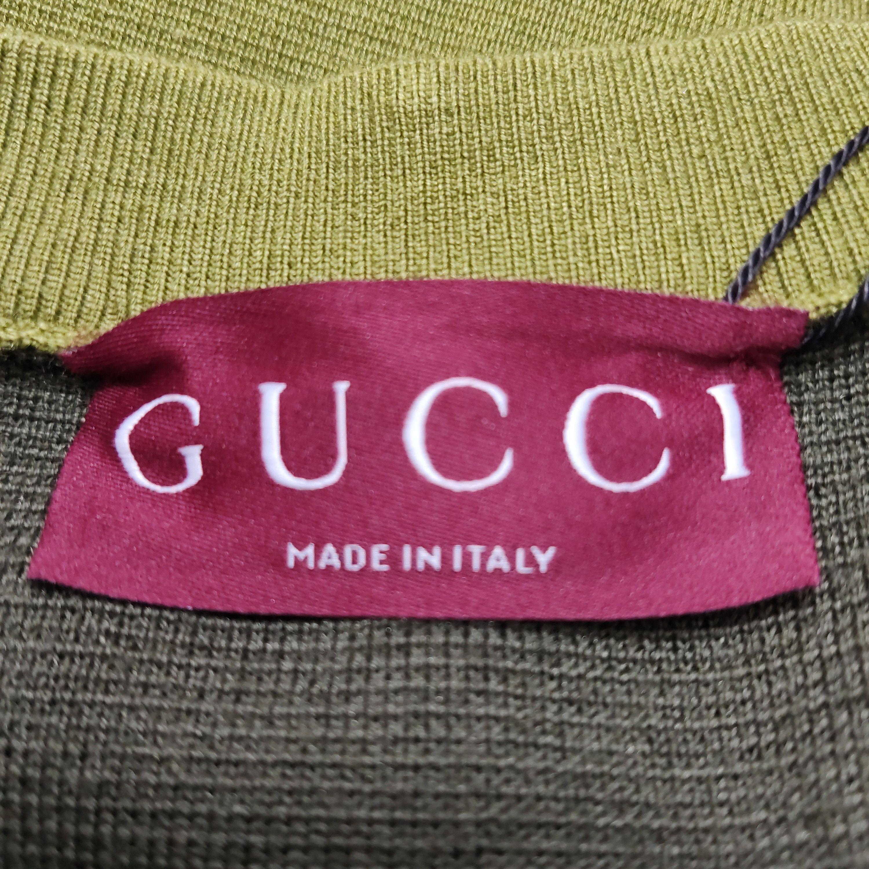 Gucci Gucci Wool Silk Knit Button Sweater Size M Size US M / EU 48-50 / 2 - 5 Thumbnail