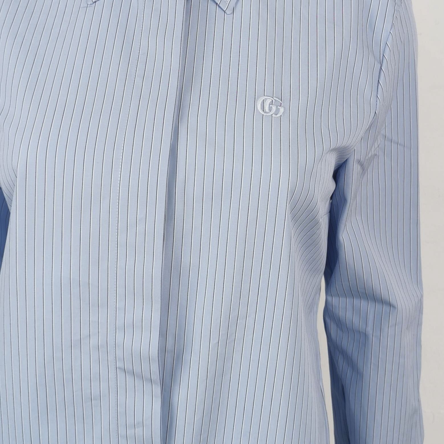 Gucci Gucci Striped Button Up Shirt Size M Size US M / EU 48-50 / 2 - 3 Thumbnail