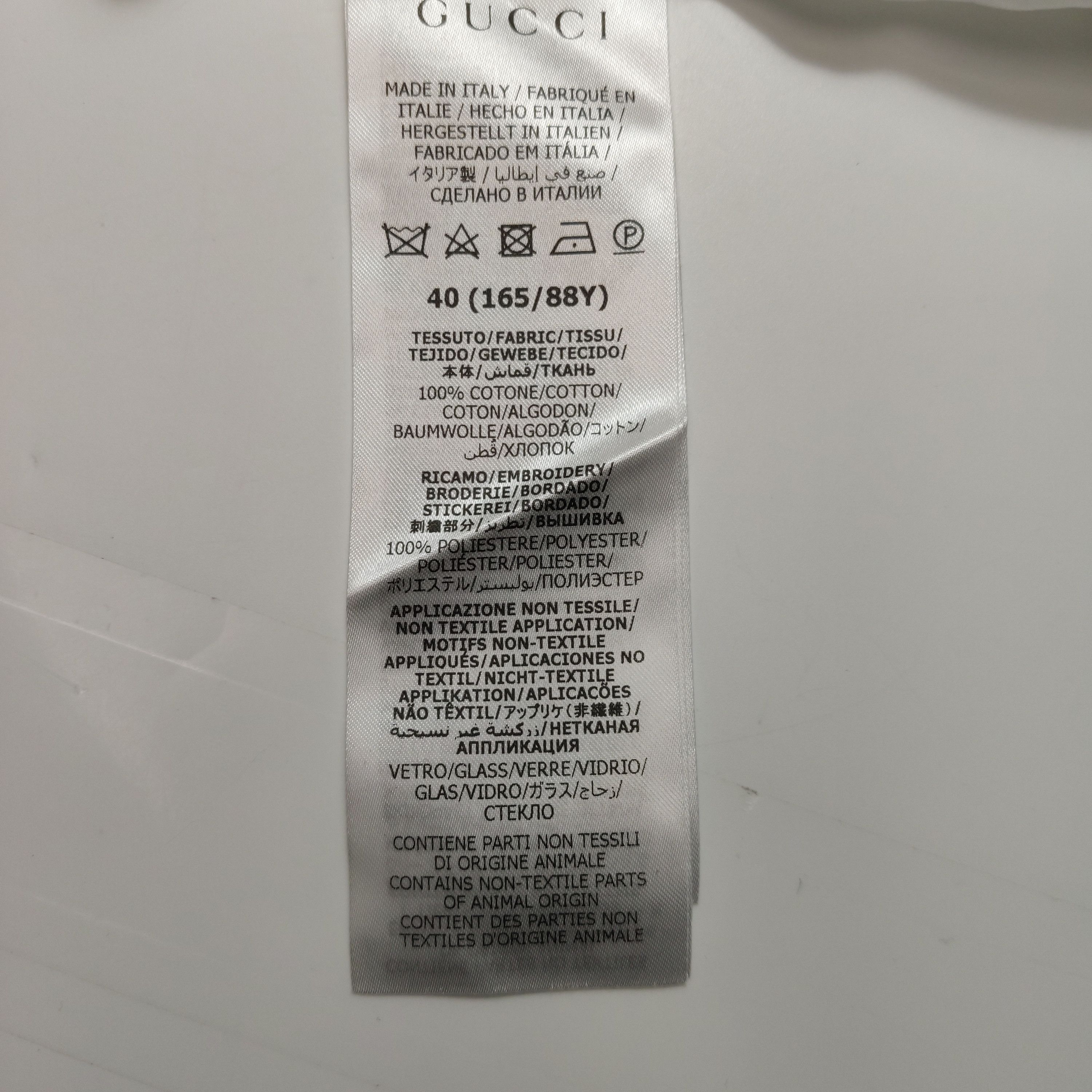 Gucci Gucci Crystal Collar White Blouse Size 40 Size S / US 4 / IT 40 - 7 Thumbnail