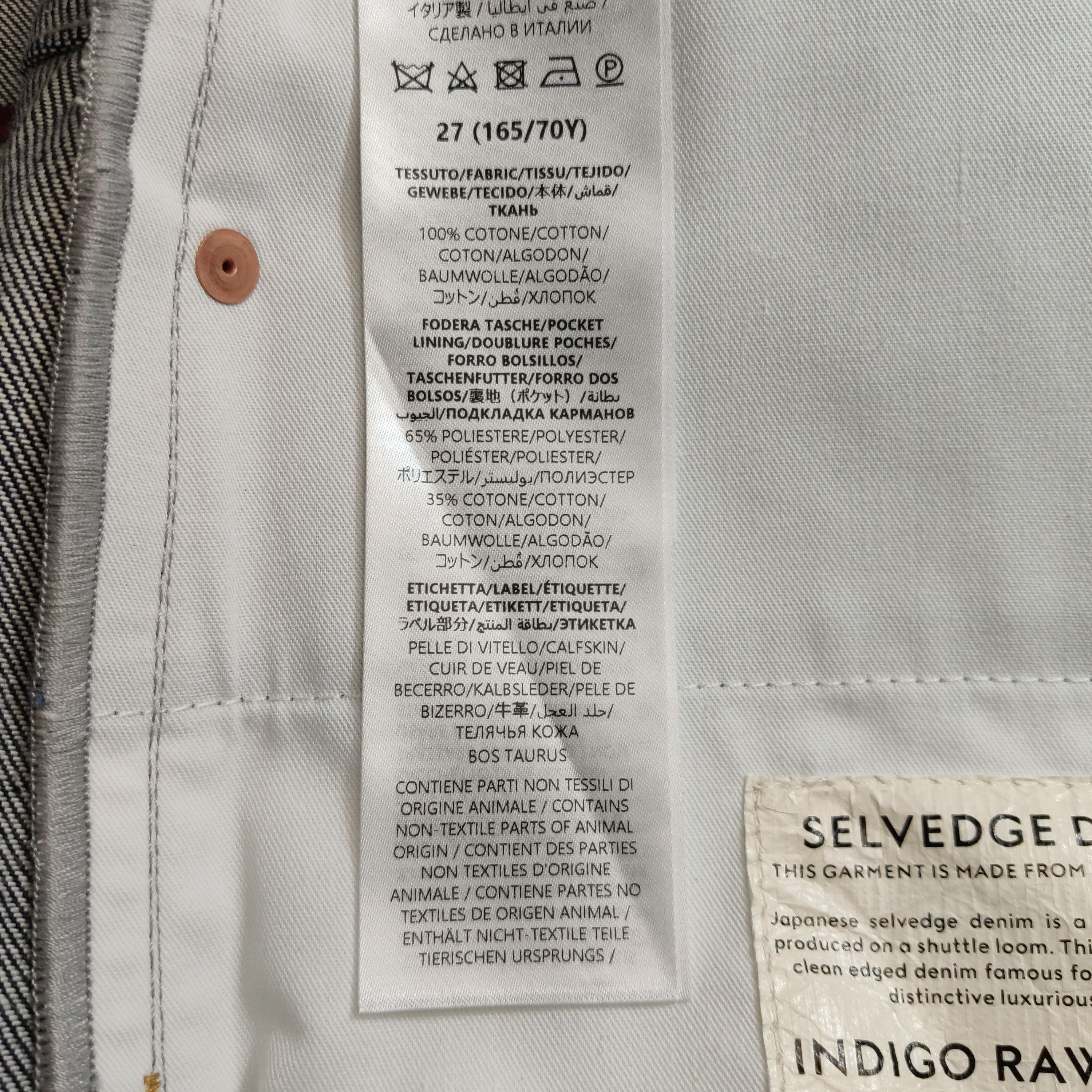 Gucci Gucci Selvedge Denim Jeans Size 27 Size US 27 - 7 Thumbnail