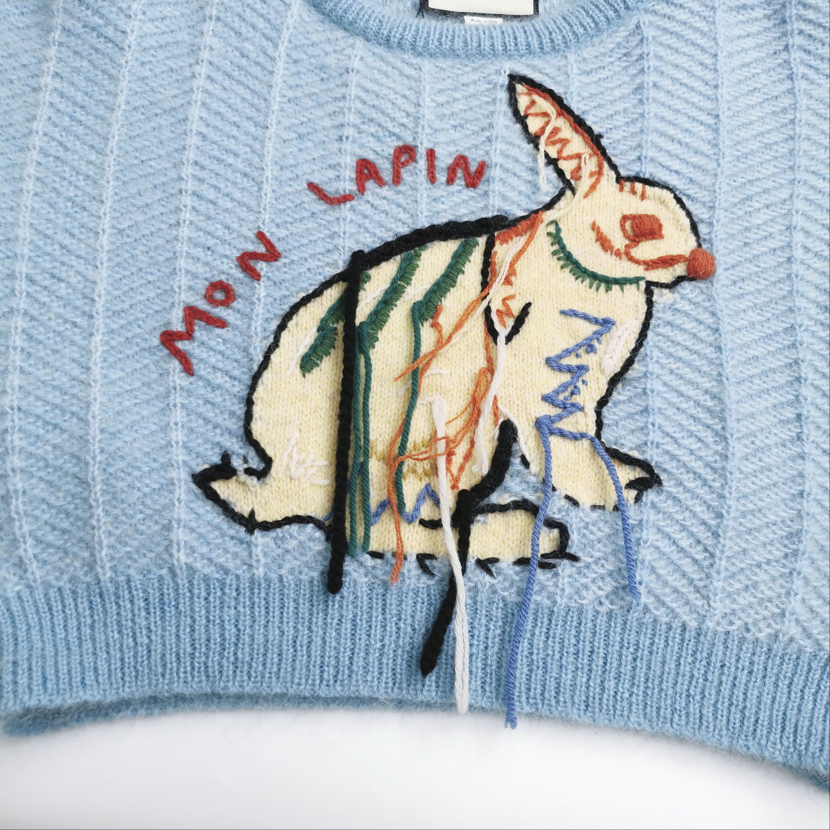 Gucci Gucci Rabbit Pattern Mohair Sweater XS Size XS / US 0-2 / IT 36-38 - 4 Thumbnail