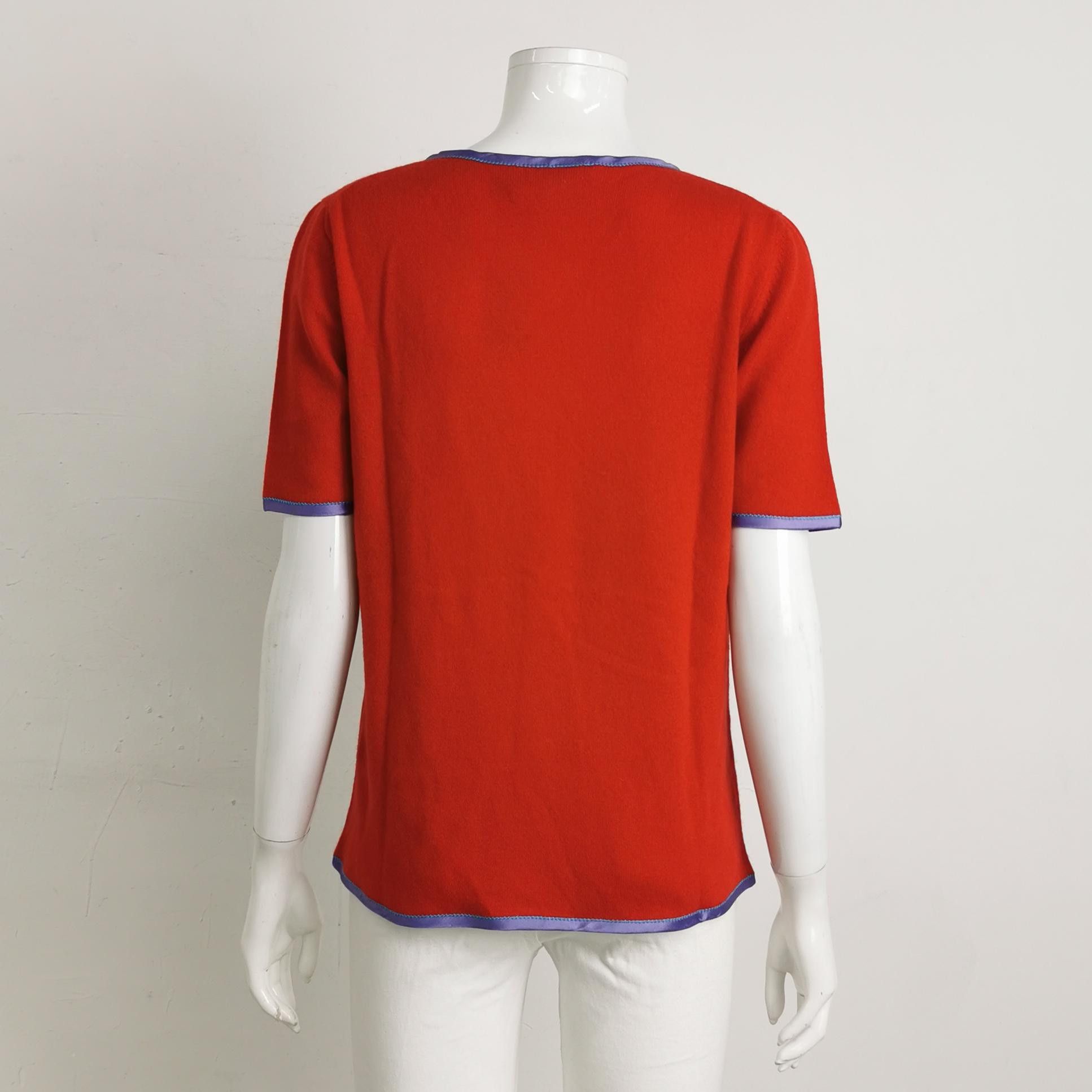 Gucci Gucci Red Bow Cashmere Sweater Size L Size L / US 10 / IT 46 - 2 Thumbnail