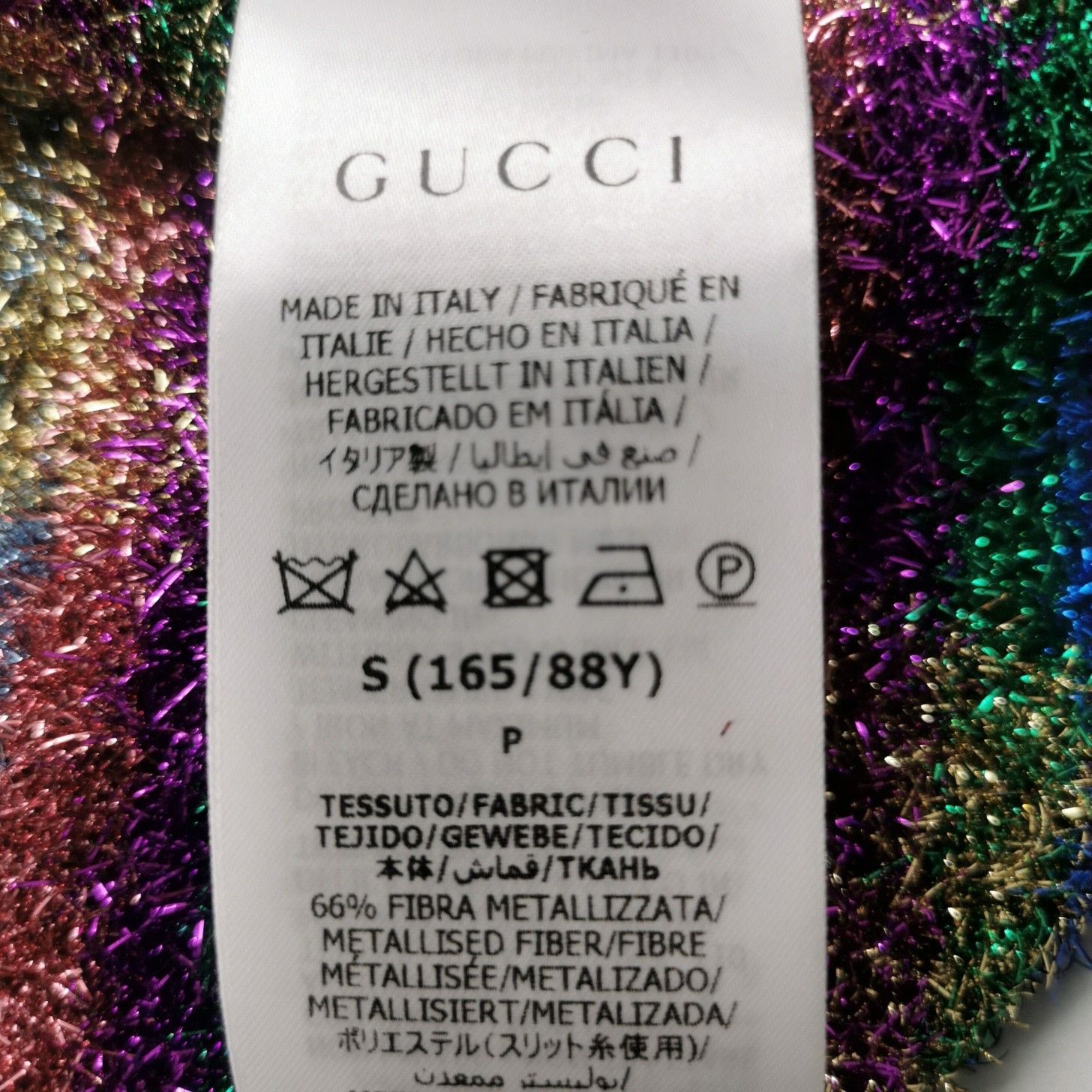 Gucci Gucci Metallic Rainbow Knit Sweater Size S Size US S / EU 44-46 / 1 - 8 Thumbnail